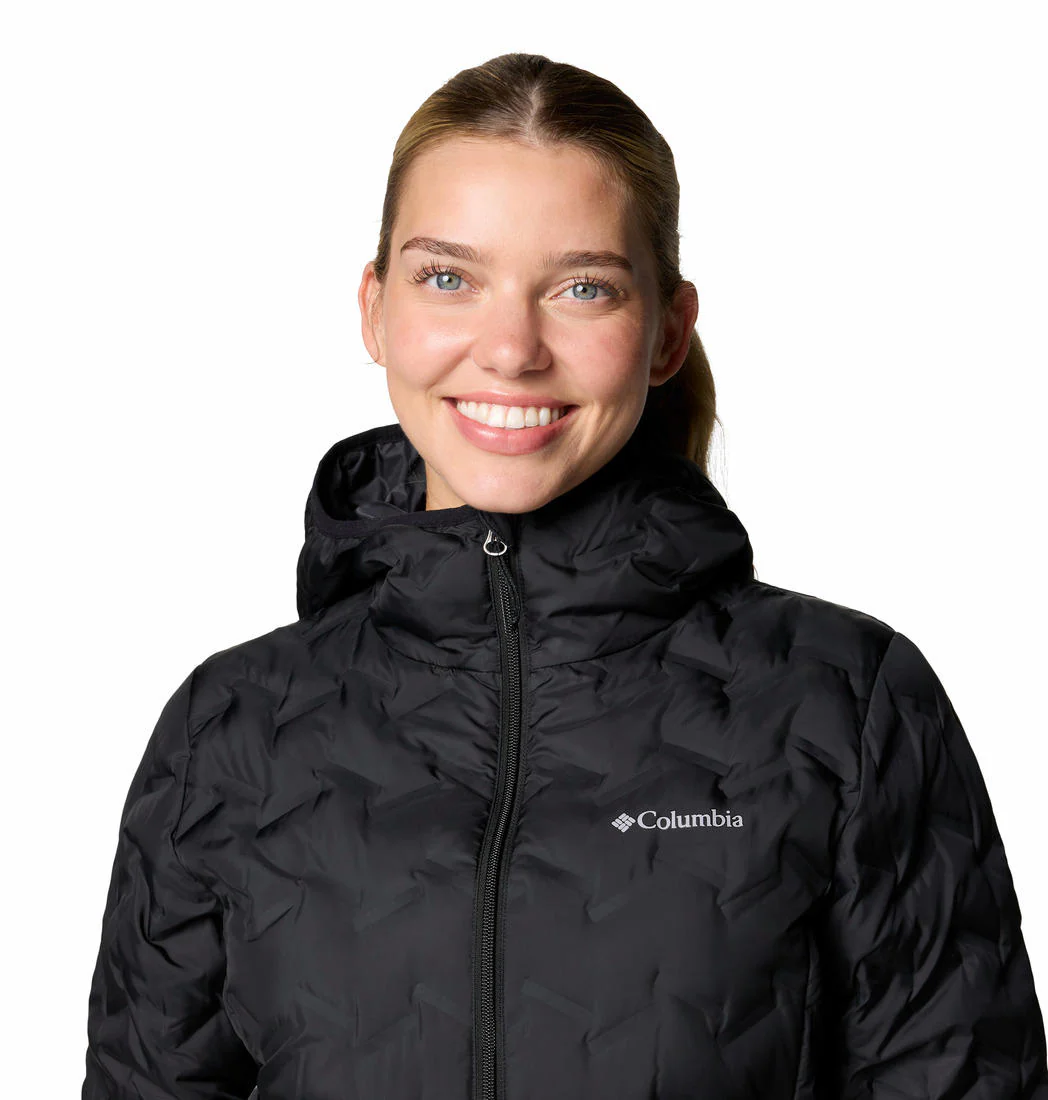 Columbia Women Black Delta Ridge II Down Hooded Jacket - Image 5