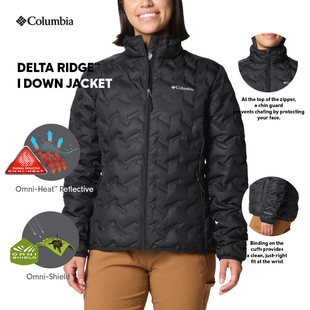 Columbia Women Black Delta Ridge II Down Jacket - Image 2