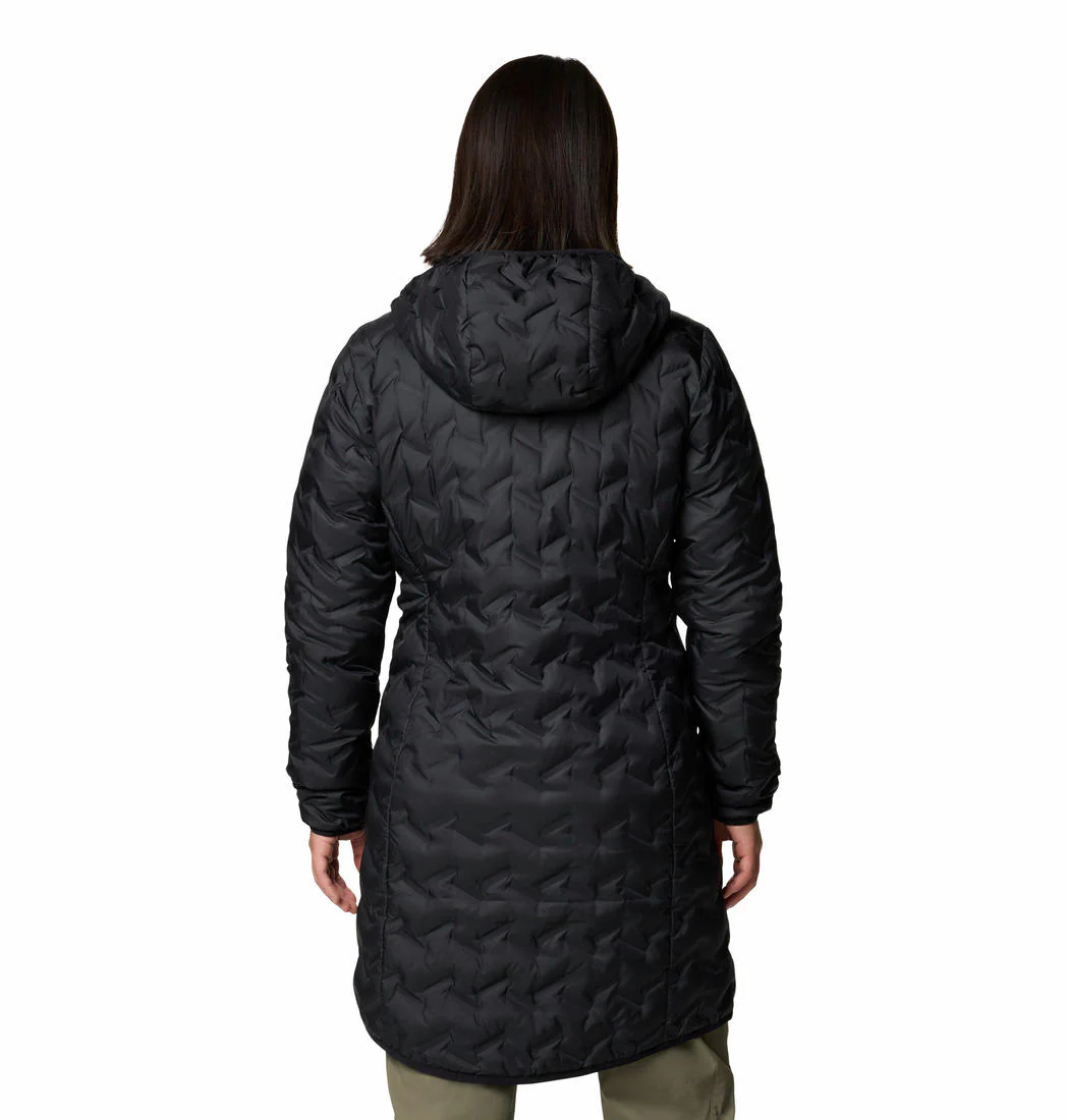Columbia Women Black Delta Ridge II Long Down Jacket - Image 2