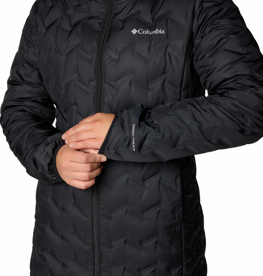 Columbia Women Black Delta Ridge II Long Down Jacket - Image 8