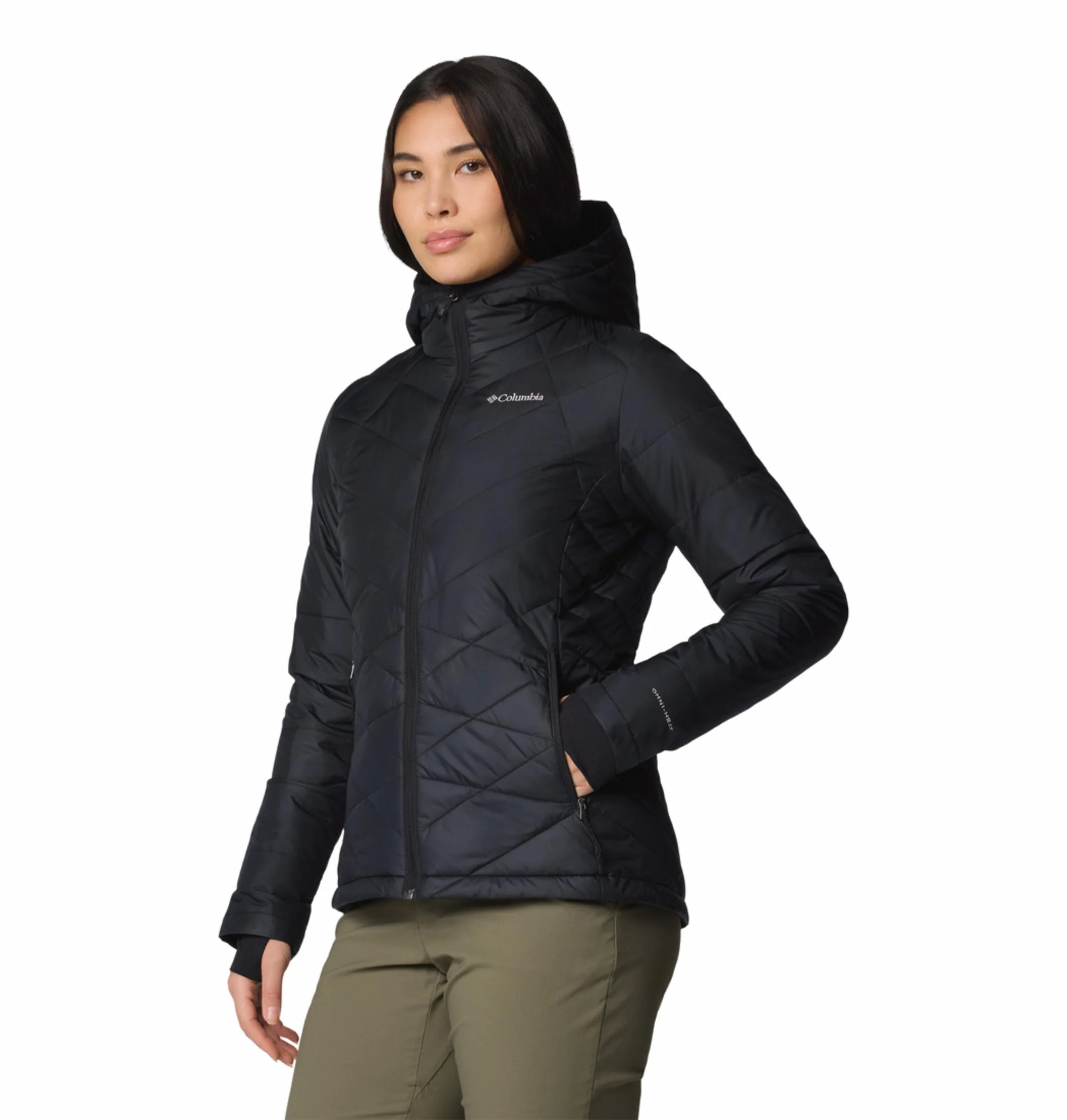 Columbia Women Black Heavenly Hooded Jacket - Image 4