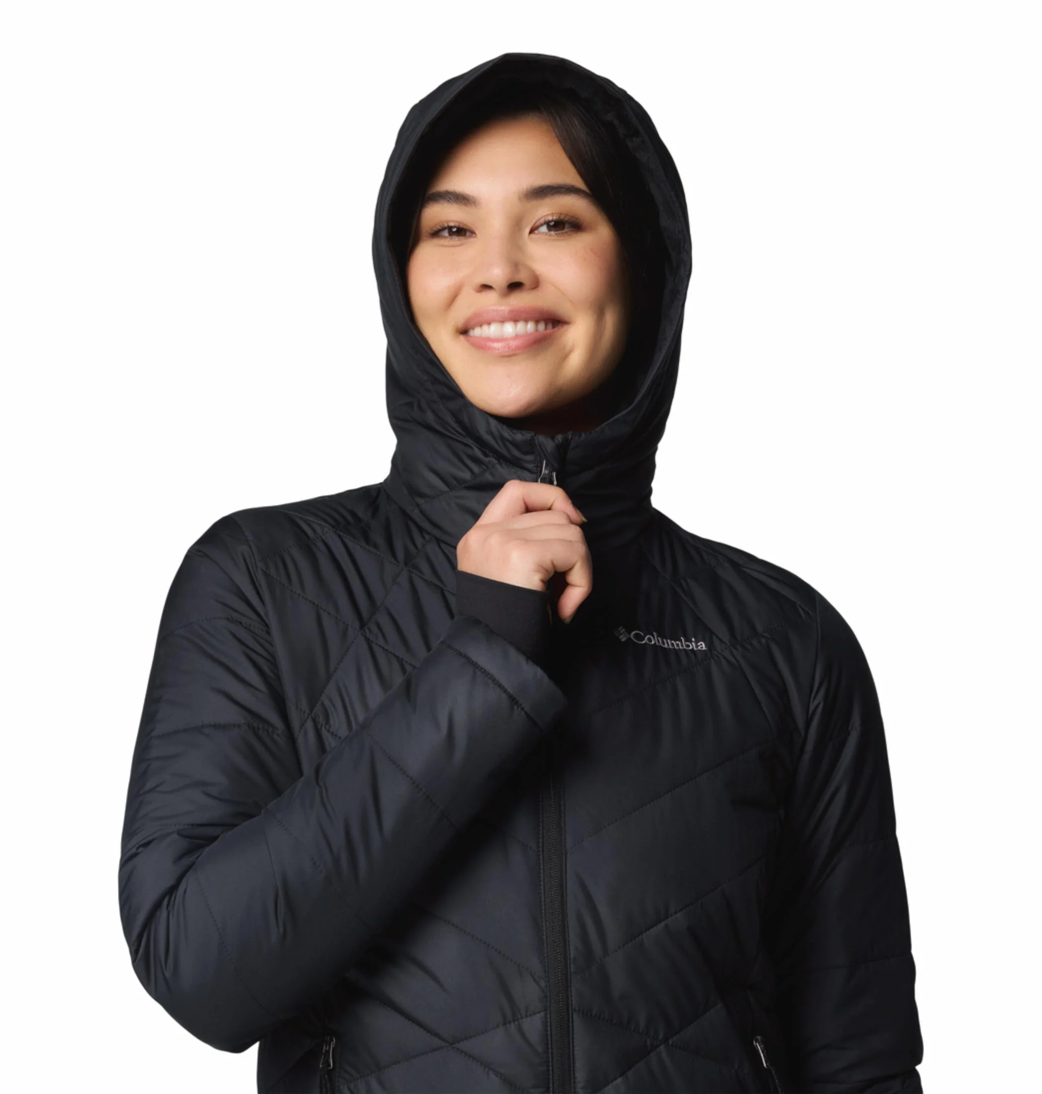 Columbia Women Black Heavenly Hooded Jacket - Image 7