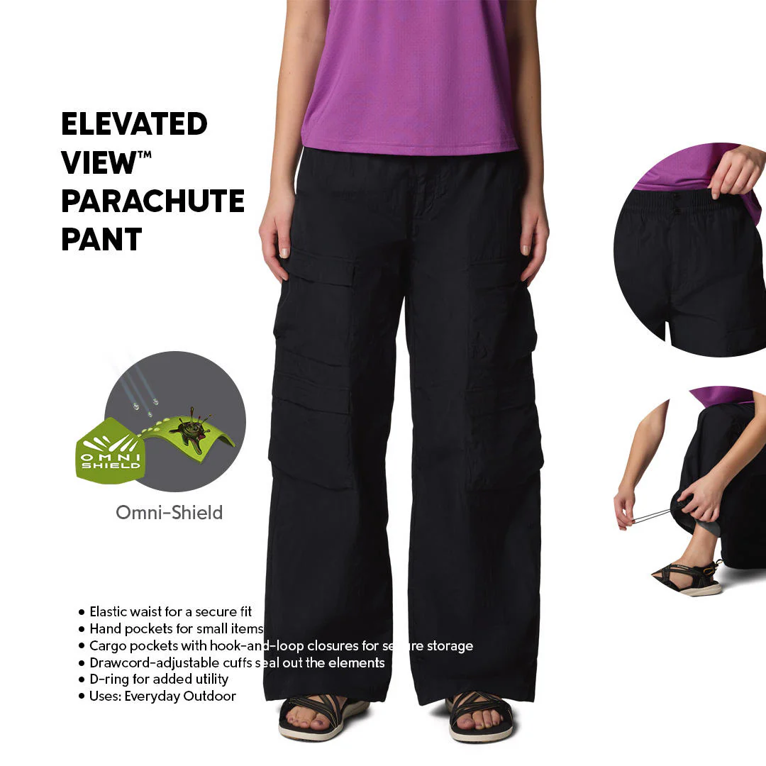 Columbia Women Black Elevated View Parachute Pant - Image 2