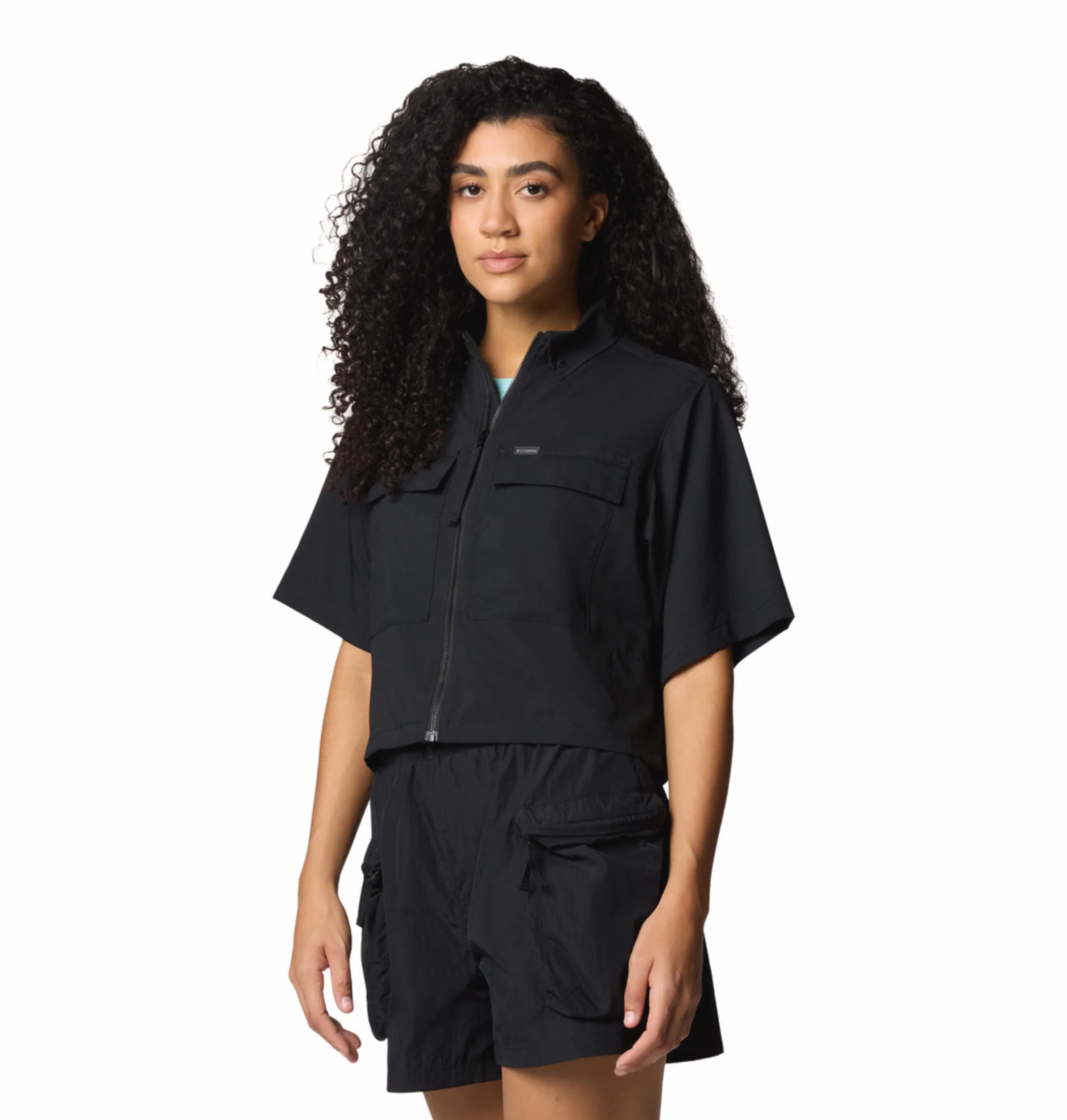 Columbia Women Black Elevated View Utility SS (Sun Protection) - Image 4
