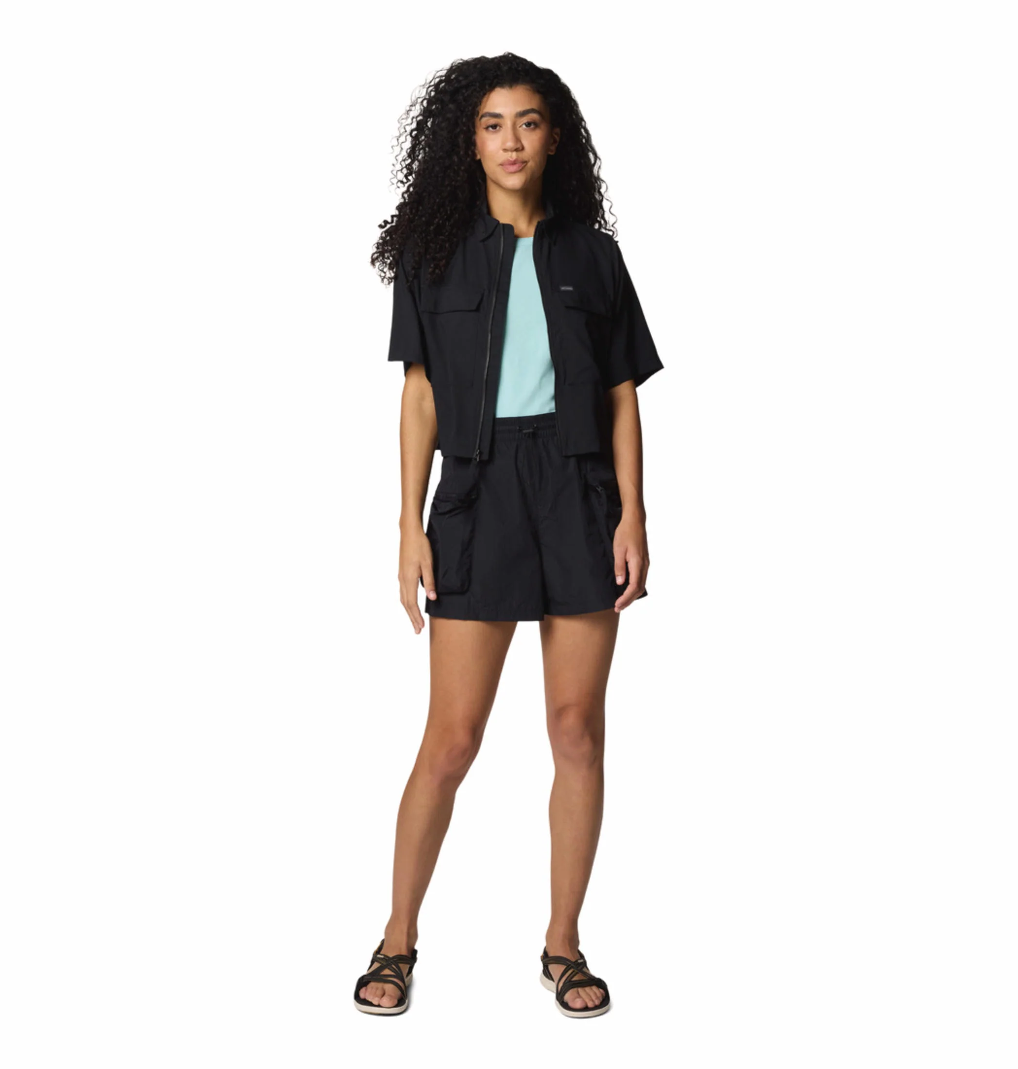 Columbia Women Black Elevated View Utility SS (Sun Protection) - Image 6