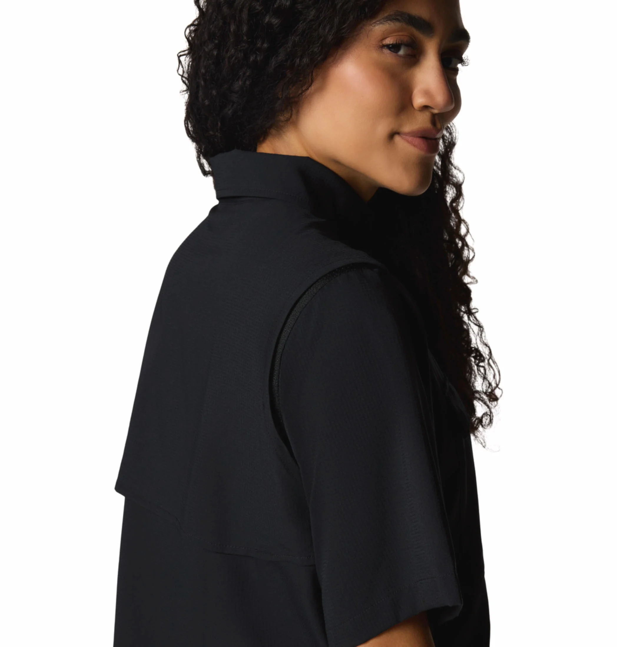 Columbia Women Black Elevated View Utility SS (Sun Protection) - Image 8