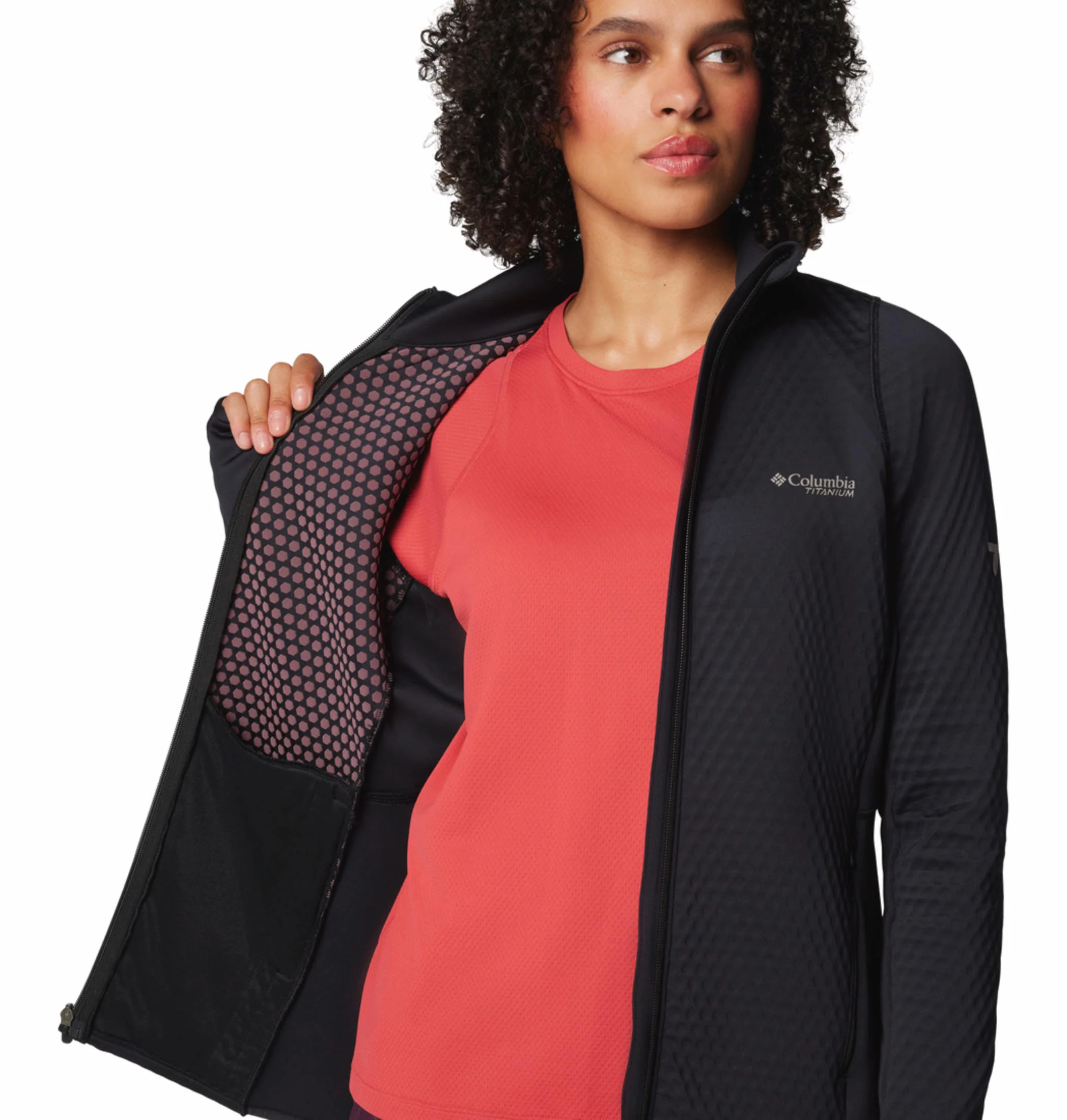 Columbia Women Black Triple Canyon Grid Fleece FZ - Image 9