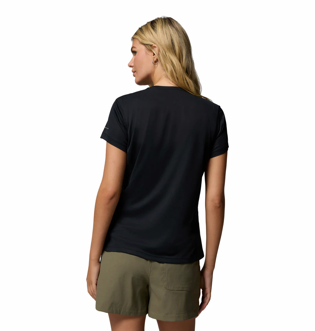 Columbia Women Black Zero Rules Light SS Crew (Sun Protection) - Image 2