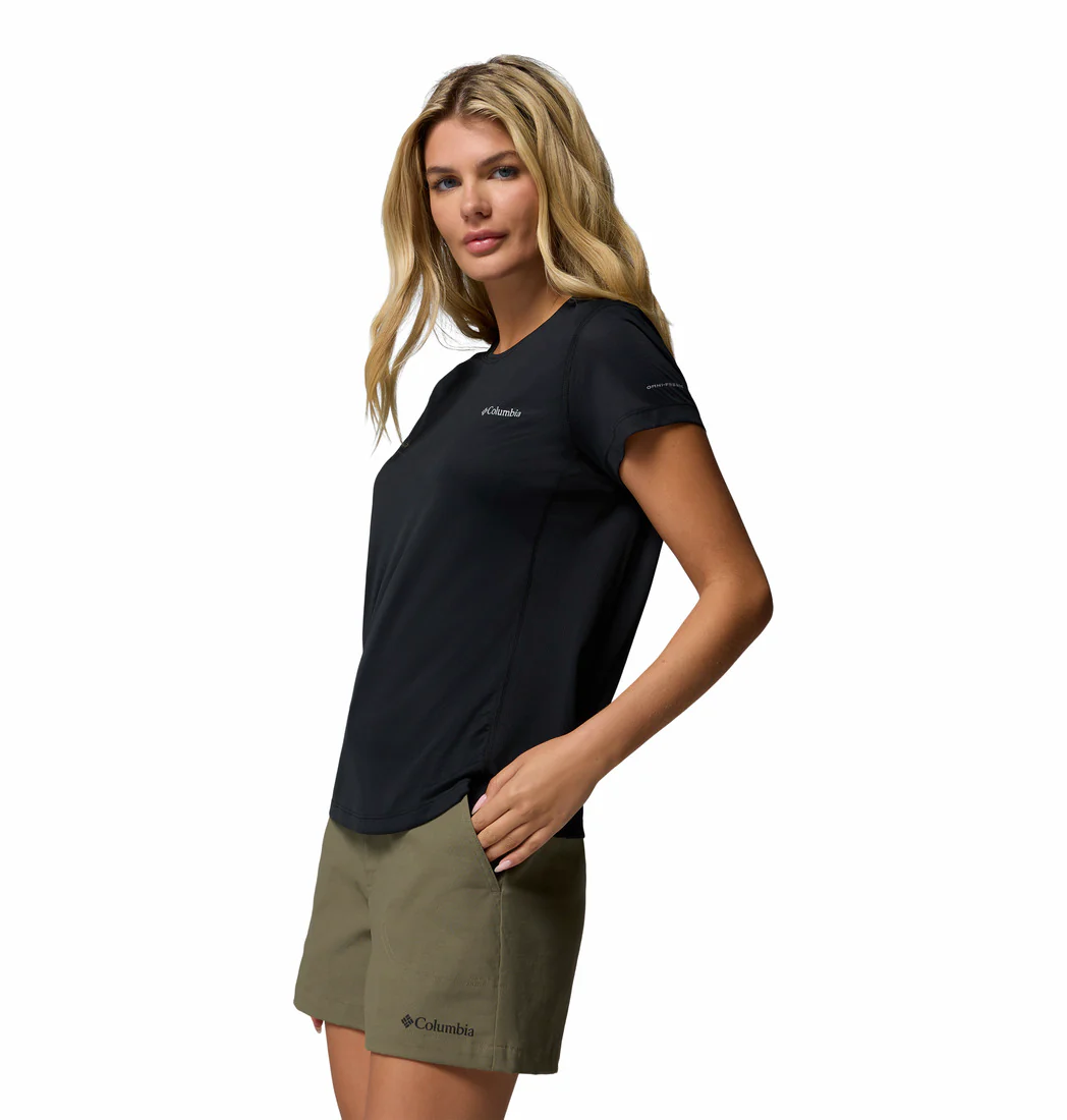 Columbia Women Black Zero Rules Light SS Crew (Sun Protection) - Image 5