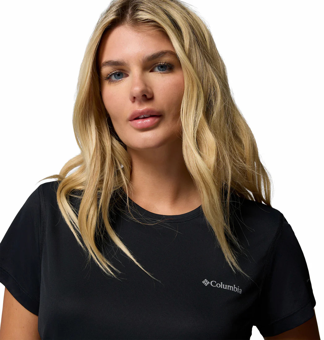 Columbia Women Black Zero Rules Light SS Crew (Sun Protection) - Image 6