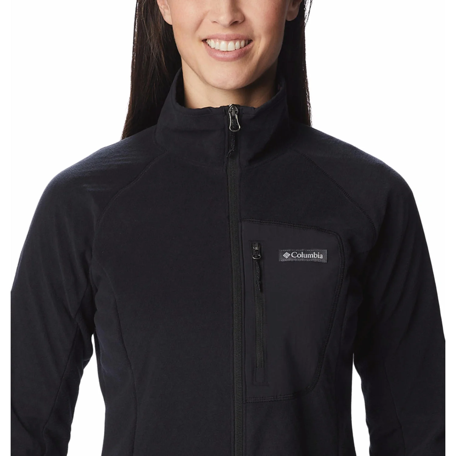Columbia Women Black Outdoor Tracks Full Zip II - Image 5
