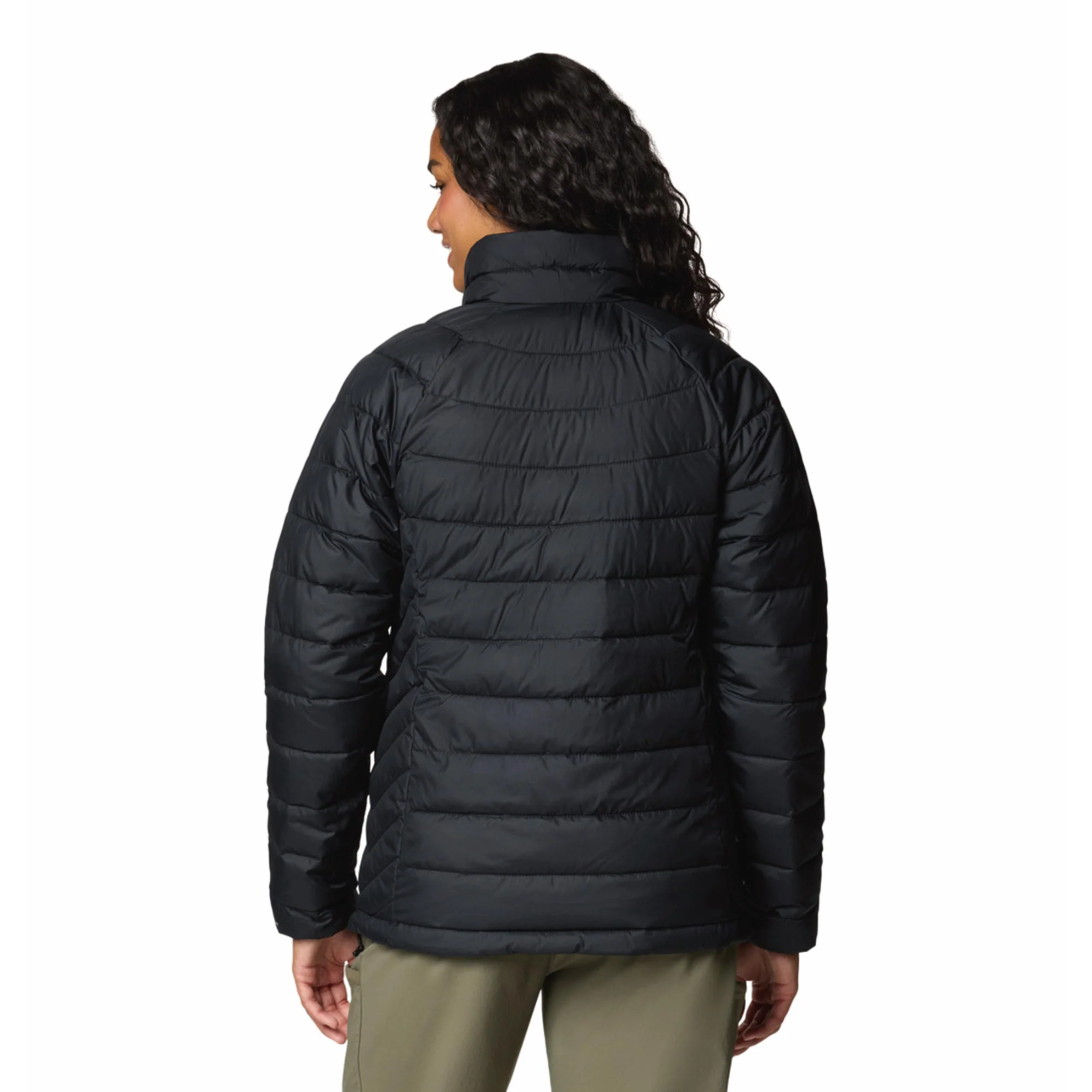 Columbia Women Black Powder Lite II Full Zip Jacket - Image 2