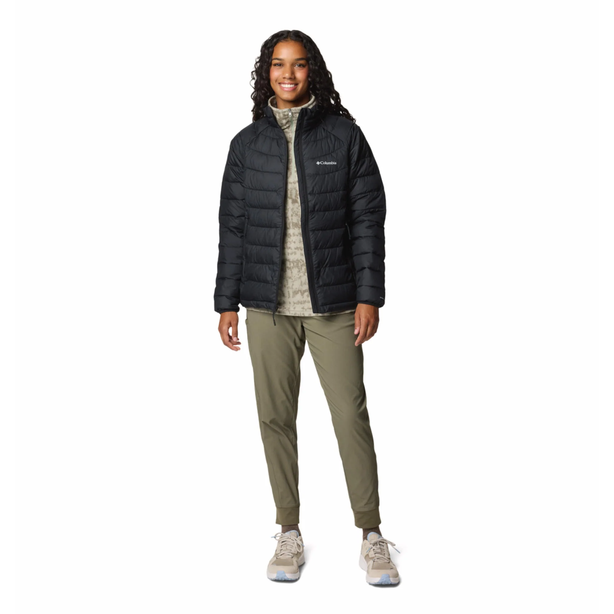 Columbia Women Black Powder Lite II Full Zip Jacket - Image 4