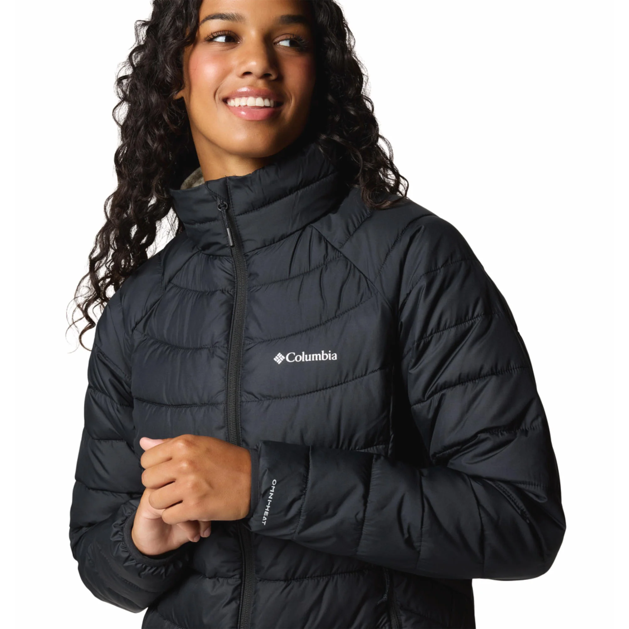 Columbia Women Black Powder Lite II Full Zip Jacket - Image 5