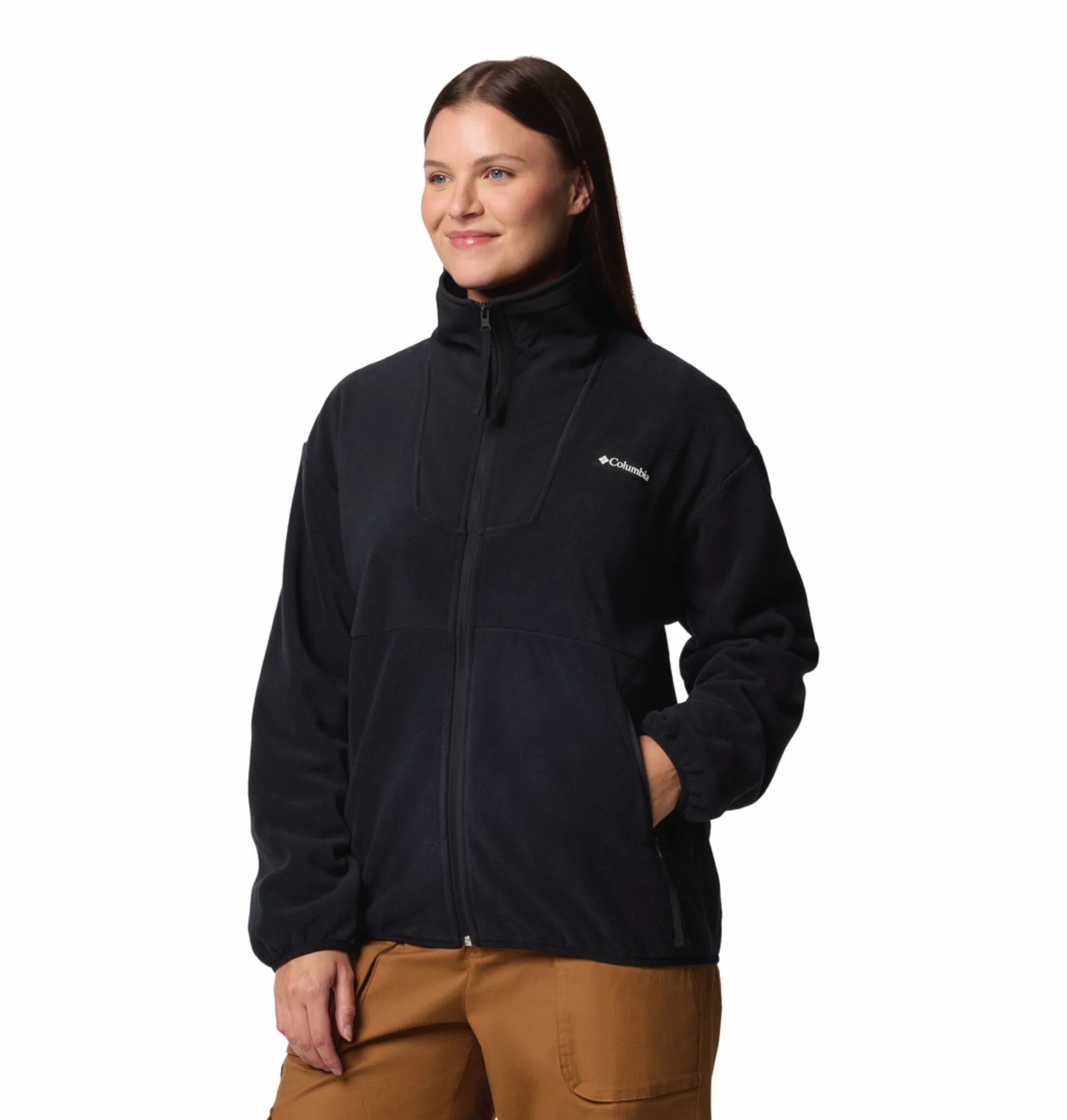 Columbia Women Black Sequoia Grove Full Zip Fleece - Image 3