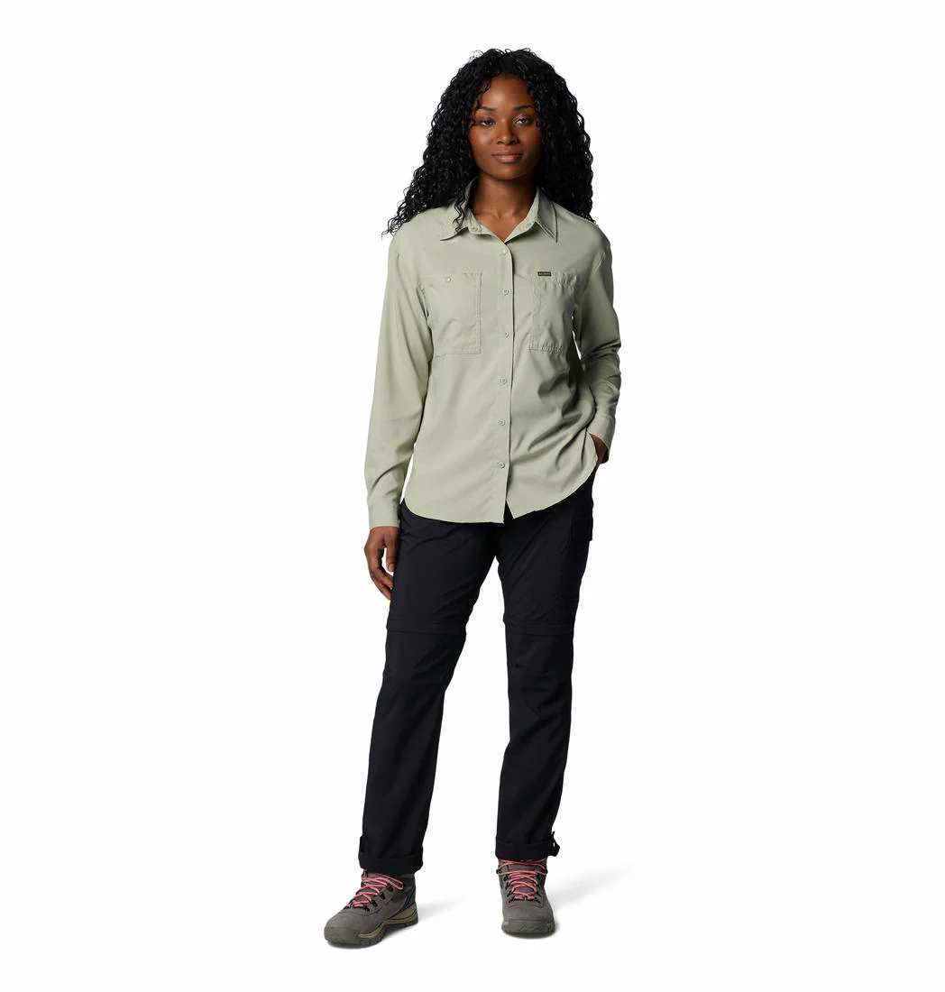 Columbia Women Black Silver Ridge Utility Convertible Pant (Sun Protection) - Image 6