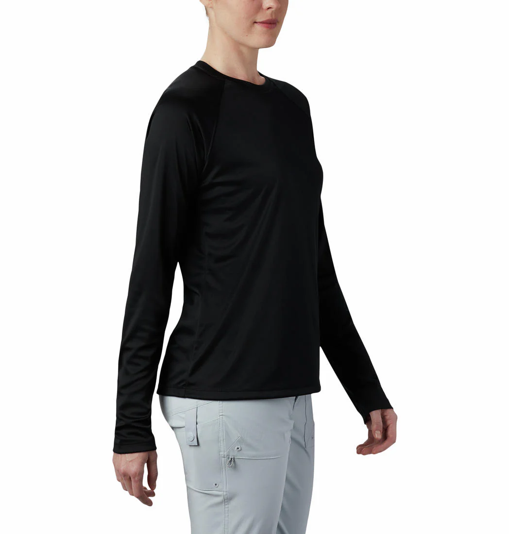Columbia Women Black Tidal Tee II Long Sleeve (Sun Protection) - Image 4
