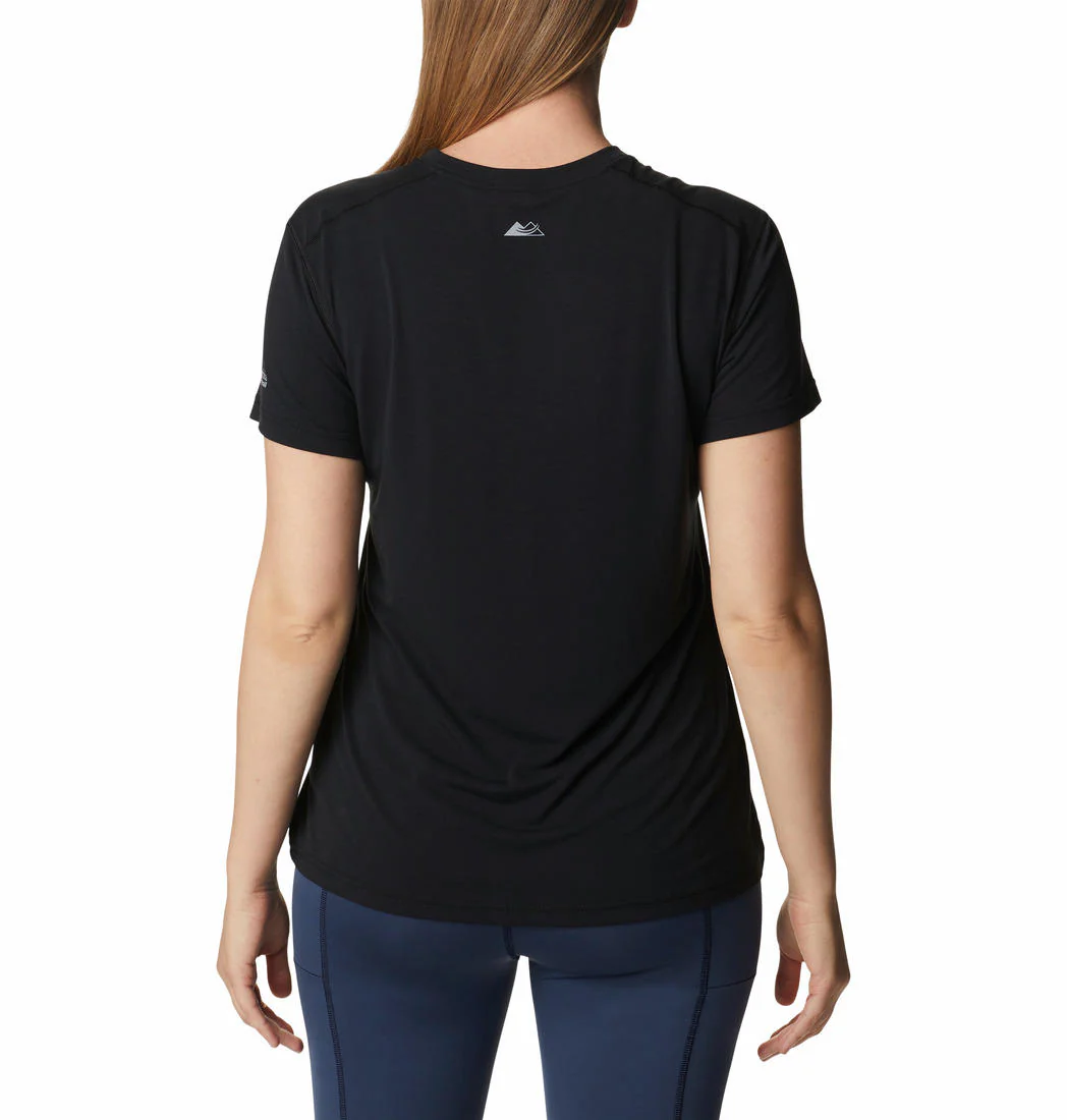 Columbia Women Black W Endless Trail Running Tech Tee - Image 2