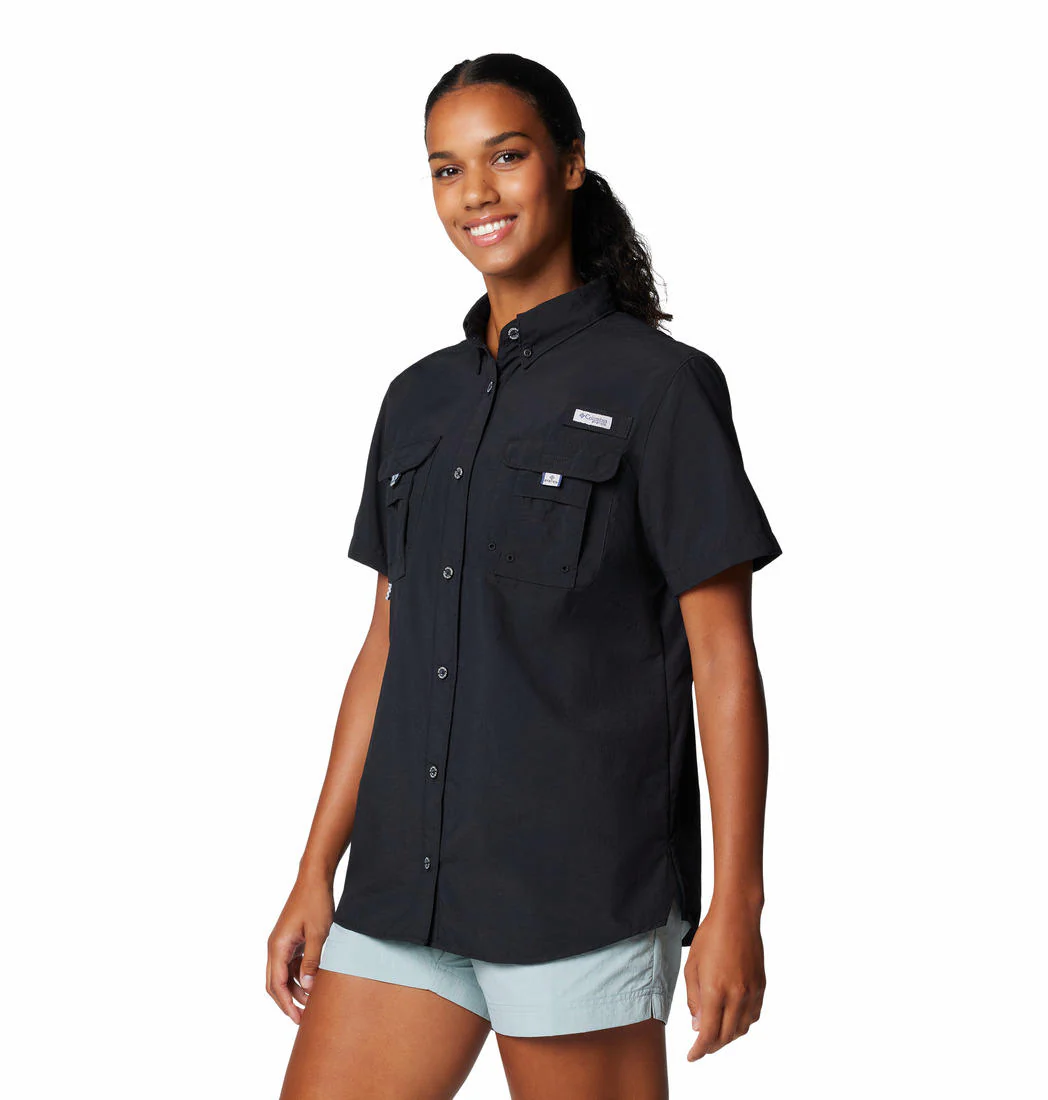Columbia Women Black Womens Bahama II SS (Sun Protection) - Image 3
