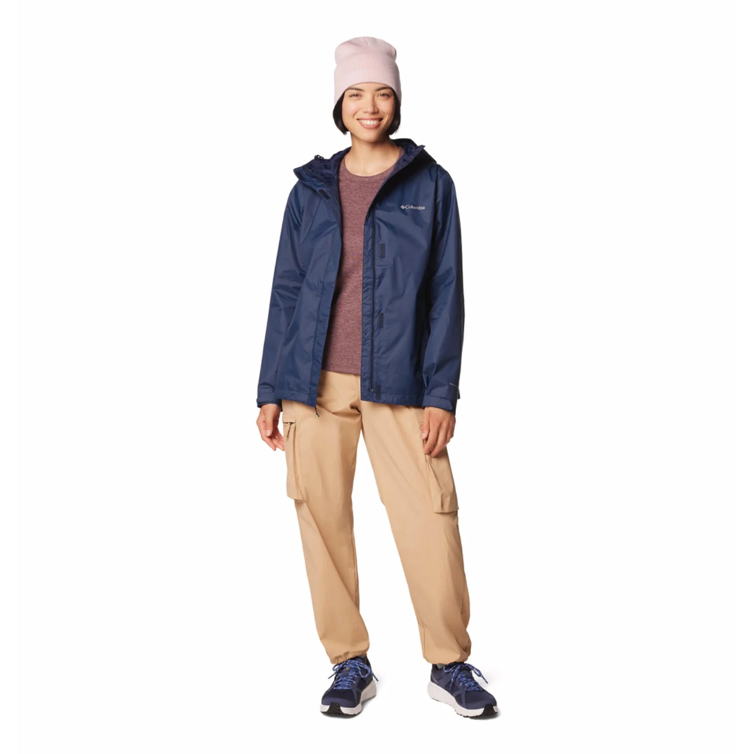 Columbia Women Blue Arcadia II Jacket Waterproof - Image 3