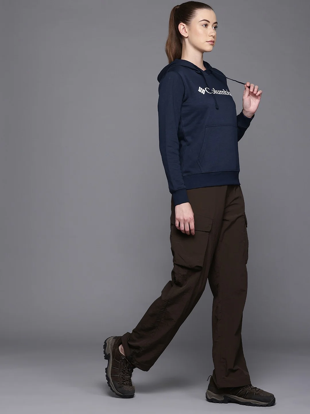 Columbia Women Blue Beaumount Graphic Hoodie - Image 4