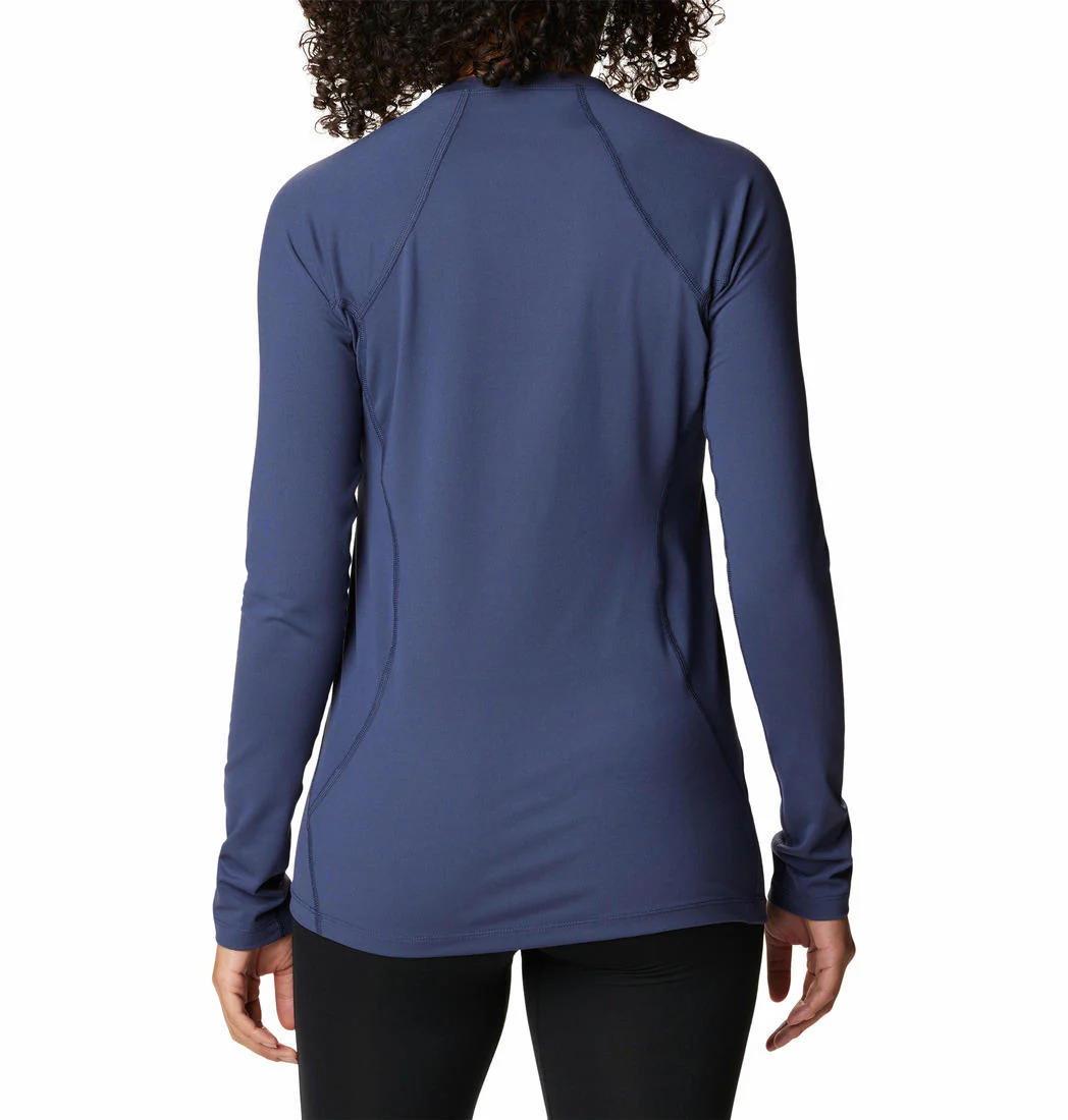 Columbia Women Navy Blue Midweight Stretch Long Sleeve Top (Non Returnable) - Image 2