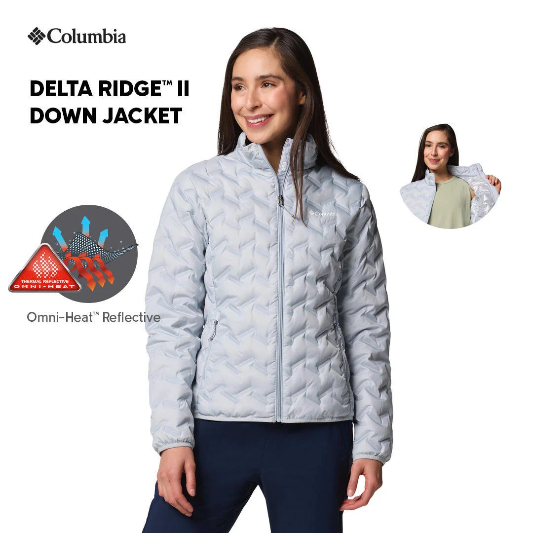 Columbia Women Grey Delta Ridge II Down Jacket - Image 2