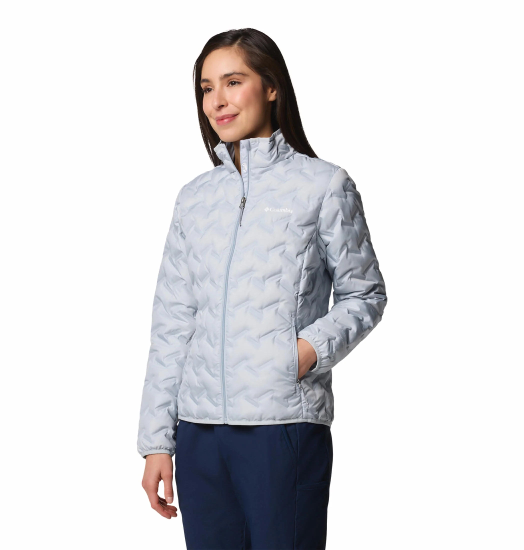 Columbia Women Grey Delta Ridge II Down Jacket - Image 4