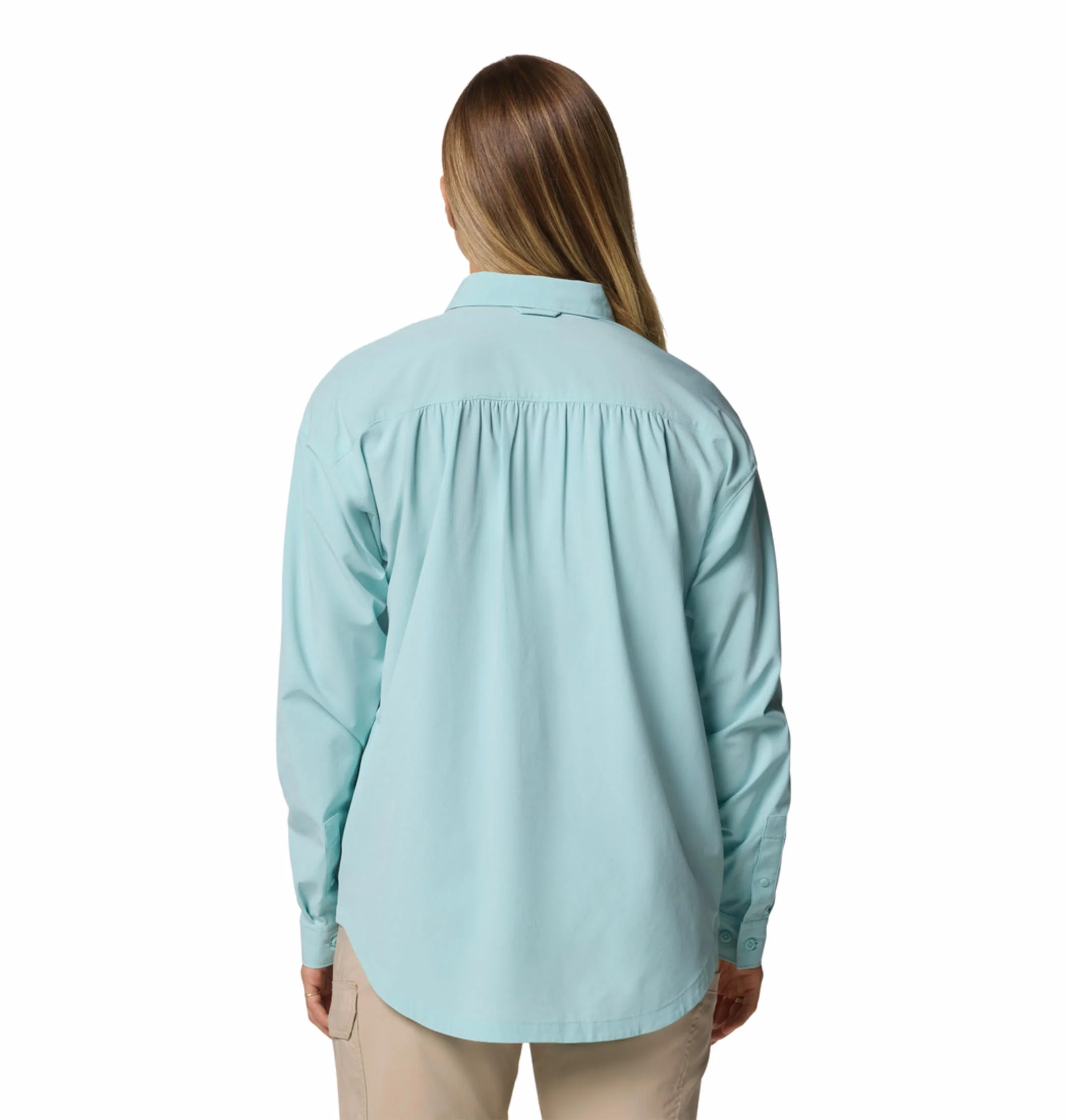 Columbia Women Green Boundless Trek Layering LS II (Sun Protection) - Image 5