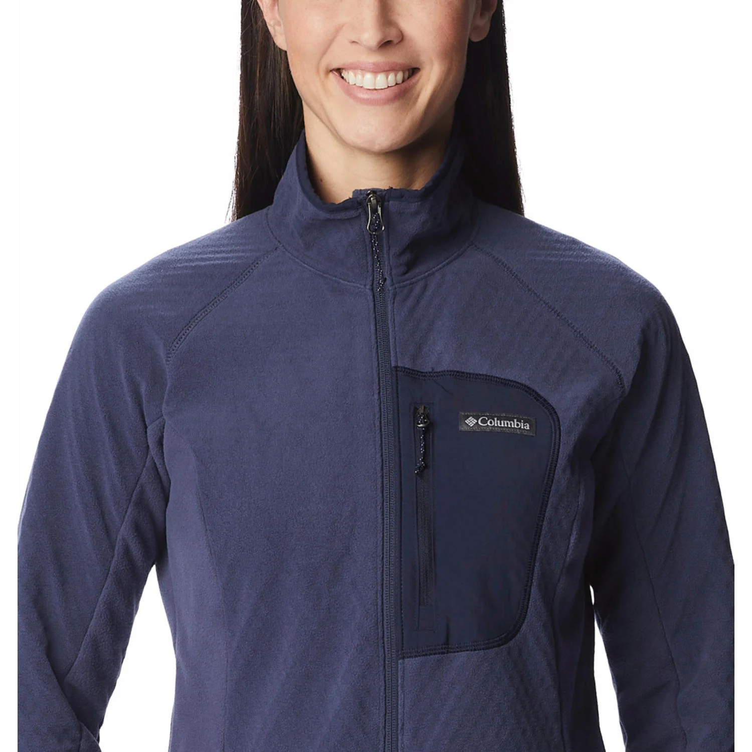 Columbia Women Navy Blue Outdoor Tracks Full Zip II - Image 5