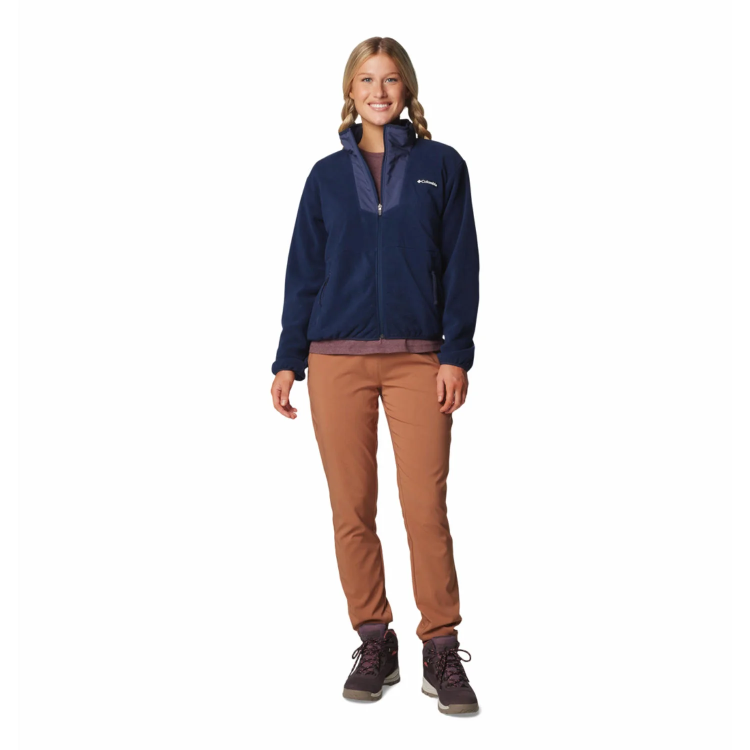 Columbia Women Blue Sequoia Grove Full Zip Fleece - Image 3