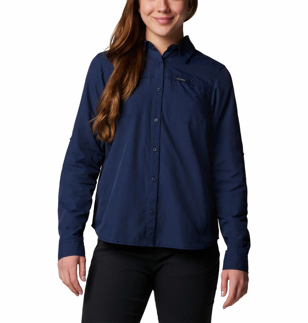 Columbia Women Blue Silver Ridge 3.0 LS (Sun Protection)