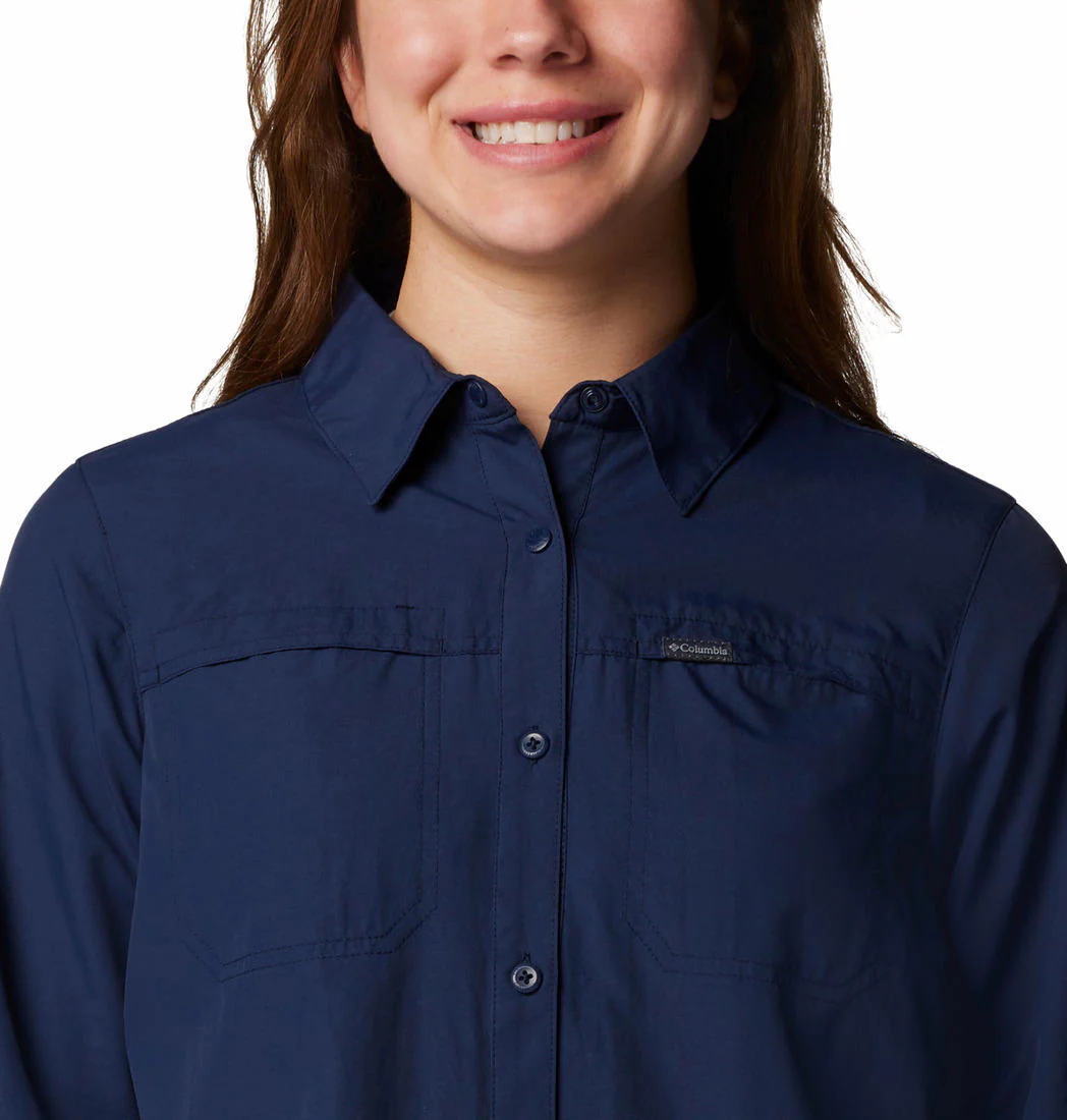 Columbia Women Blue Silver Ridge 3.0 LS (Sun Protection) - Image 4