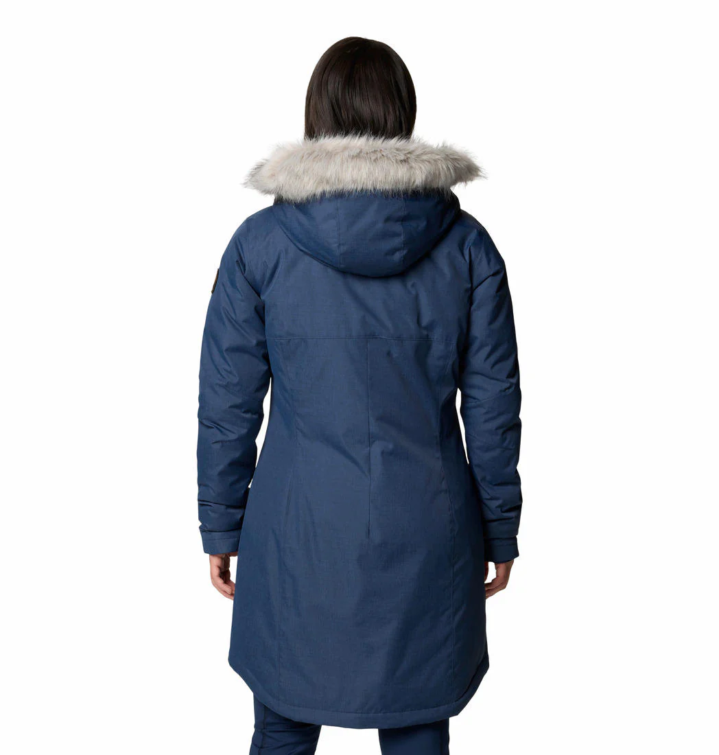 Columbia Women Blue Suttle Mountain Long Insulated Jacket - Image 2