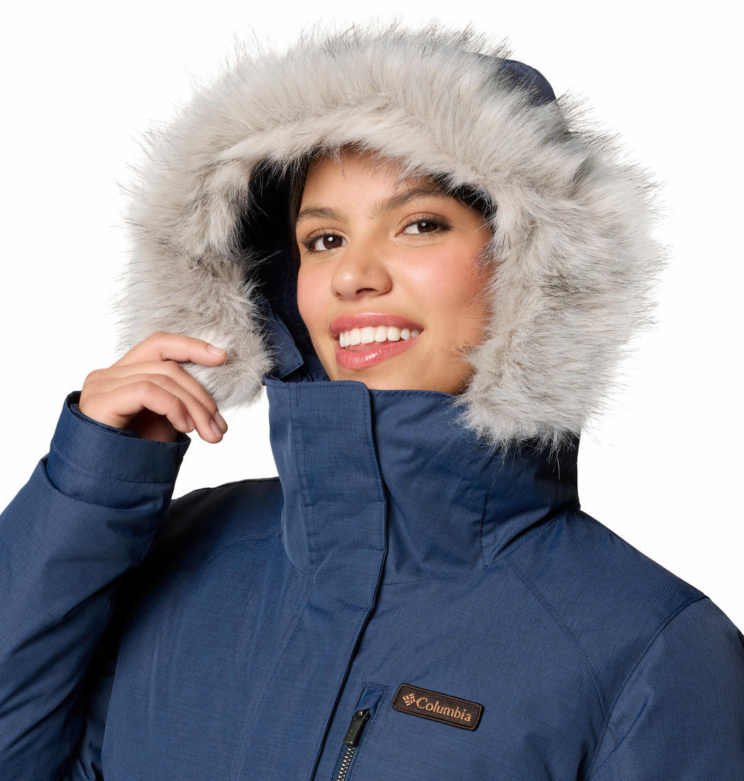 Columbia Women Blue Suttle Mountain Long Insulated Jacket - Image 5