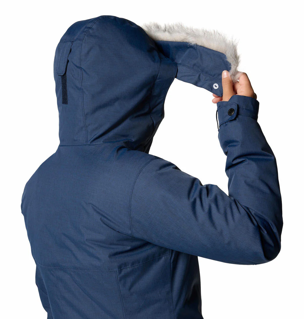 Columbia Women Blue Suttle Mountain Long Insulated Jacket - Image 6
