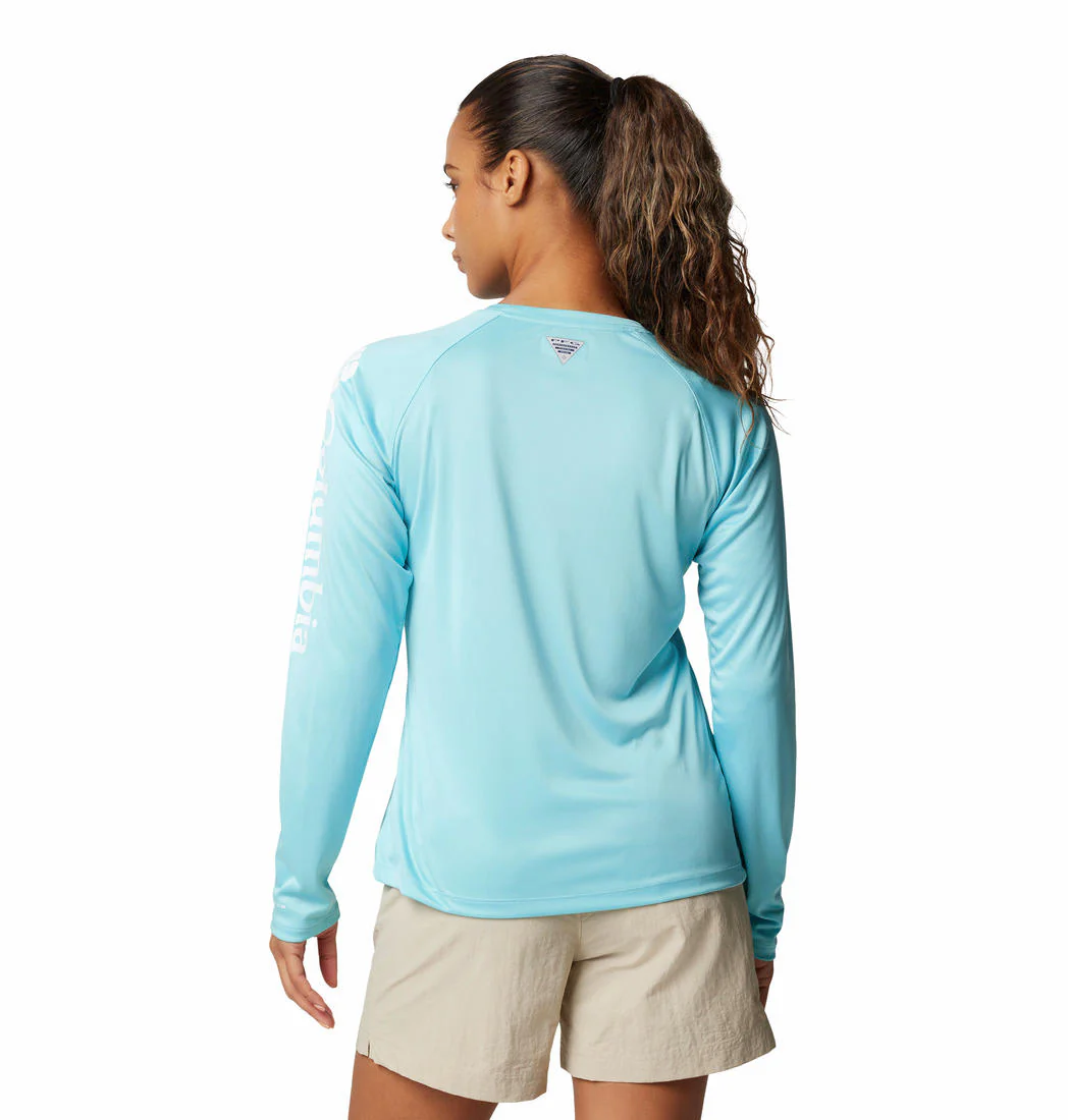 Columbia Women Blue Tidal Tee II Long Sleeve (Sun Protection) - Image 2