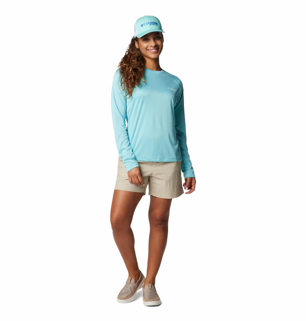 Columbia Women Blue Tidal Tee II Long Sleeve (Sun Protection) - Image 4