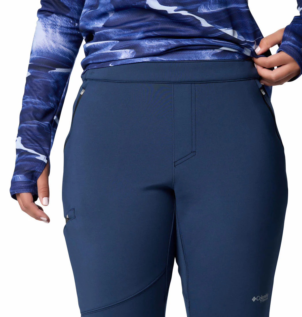 Columbia Women Blue Vast Canyon High-Rise Softshell Pant - Image 5