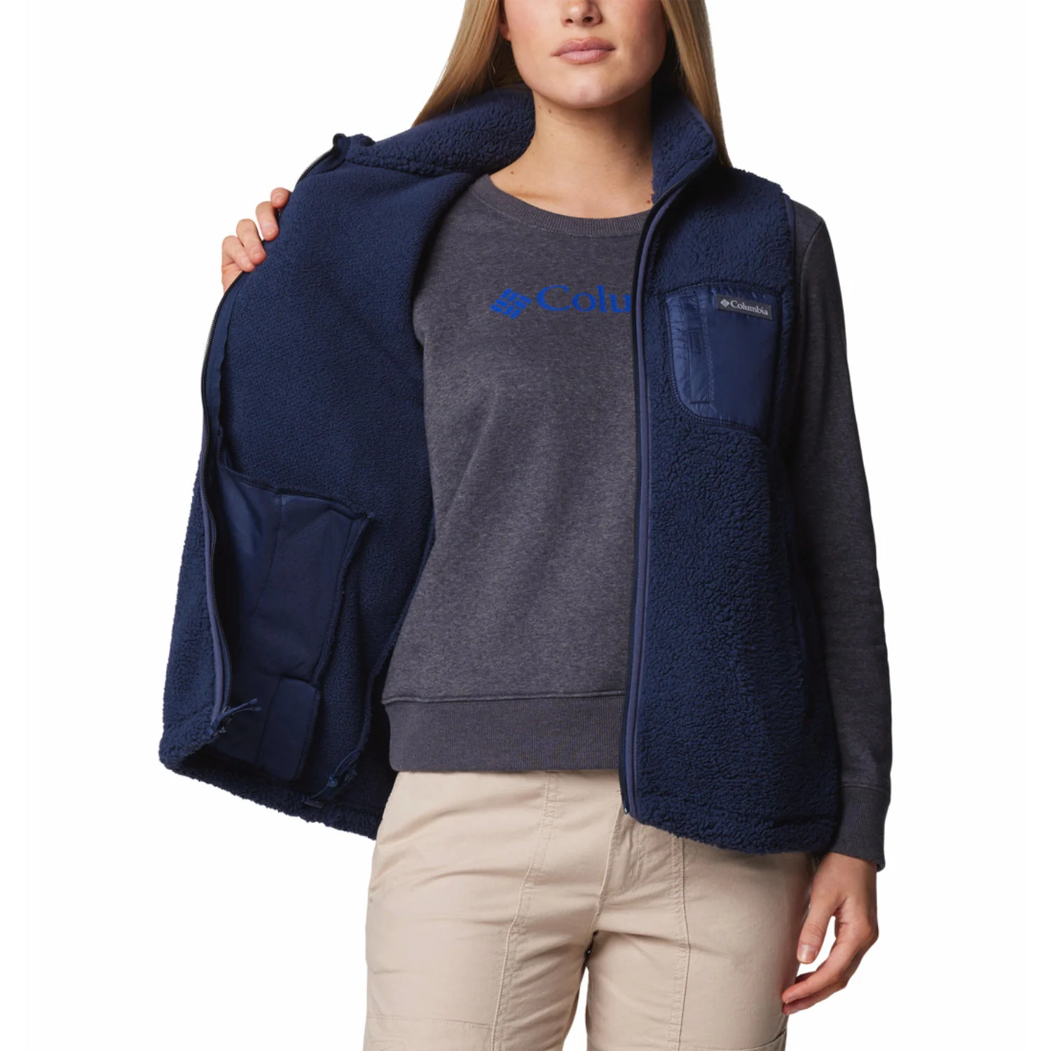 Columbia Women Blue West Bend Vest II - Image 6