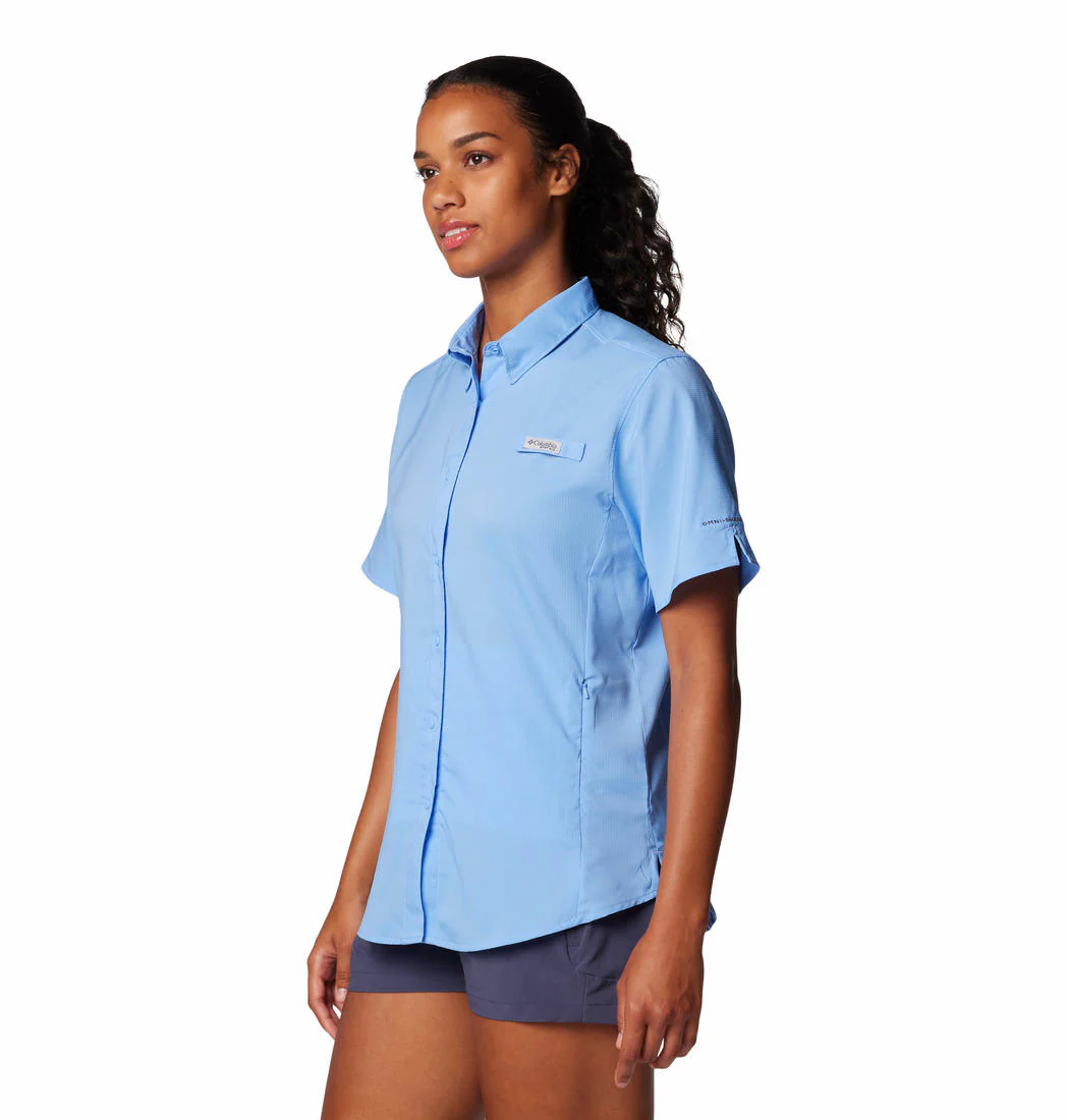 Columbia Women Blue Womens Tamiami II SS Shirt (Sun Protection) - Image 3