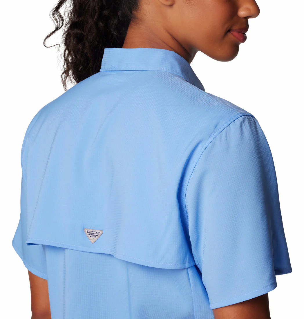 Columbia Women Blue Womens Tamiami II SS Shirt (Sun Protection) - Image 5