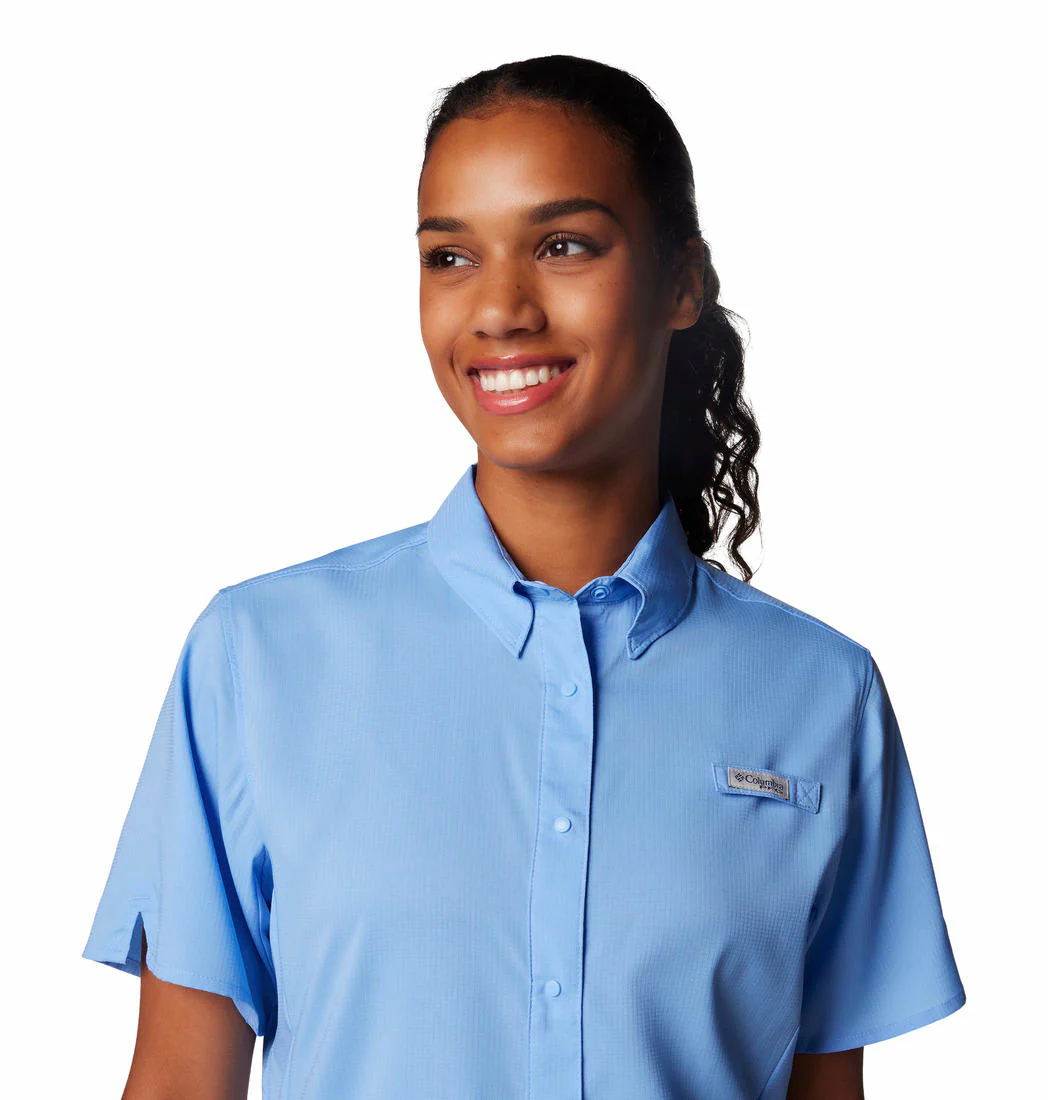 Columbia Women Blue Womens Tamiami II SS Shirt (Sun Protection) - Image 6