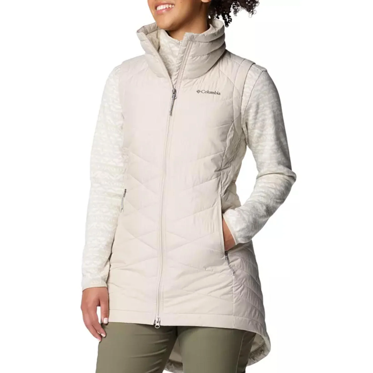 Columbia Women Brown Joy Peak II Long Vest - Image 3