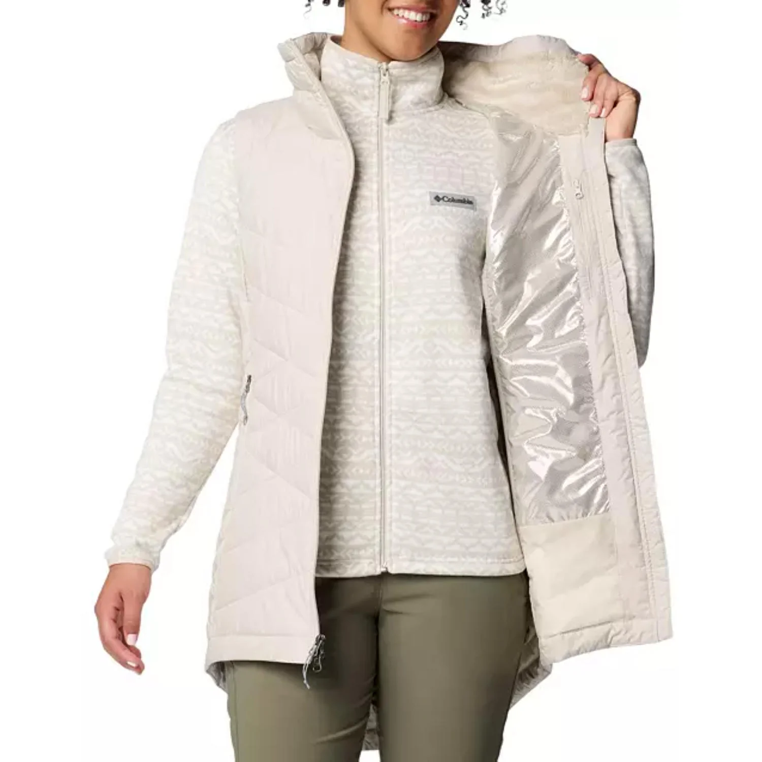 Columbia Women Brown Joy Peak II Long Vest - Image 4