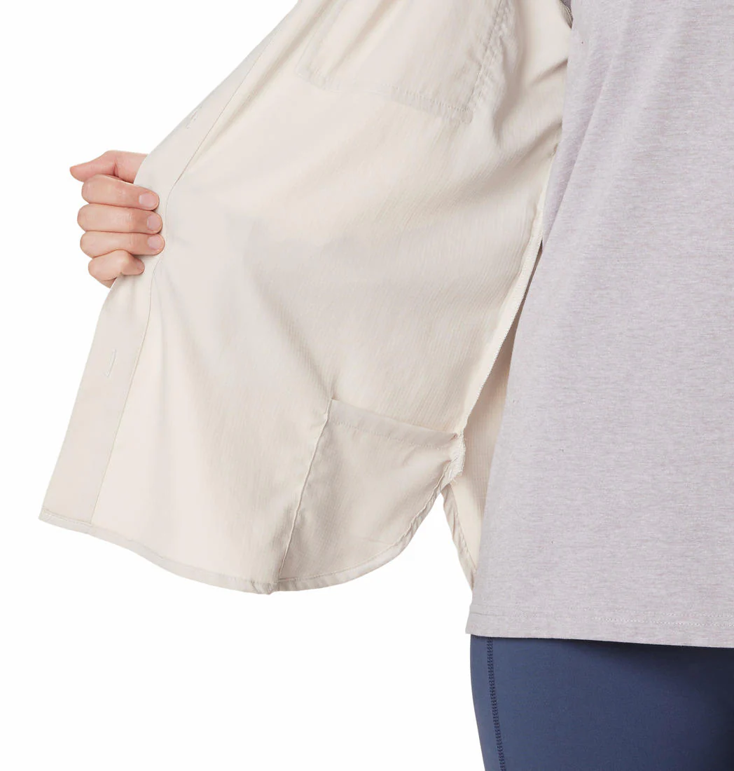 Columbia Women Brown Silver Ridge Utility LS Shirt (Sun Protection) - Image 6