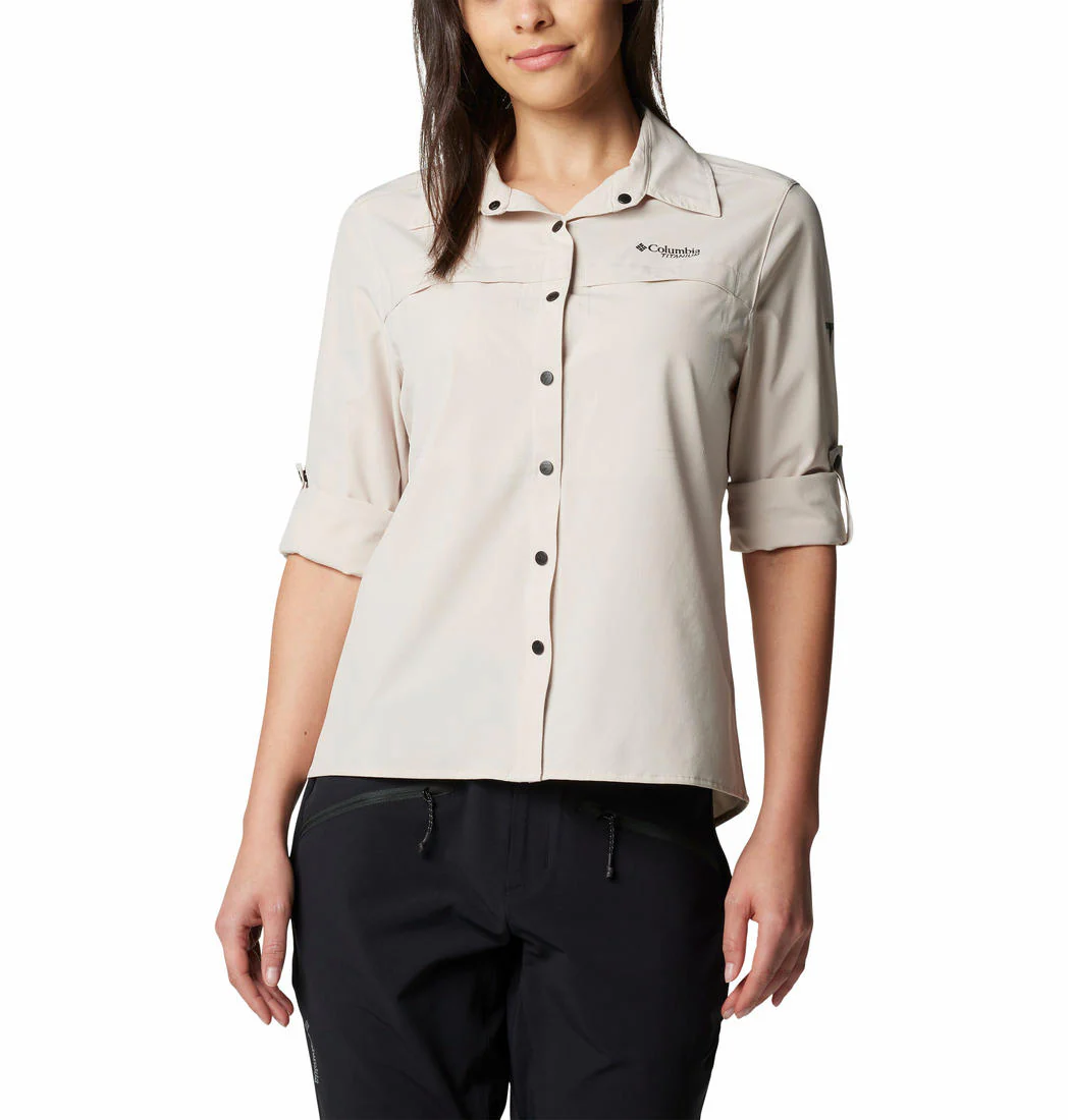 Columbia Women Brown Summit Valley Woven Long Sleeve Shirt (Sun Protection) - Image 7