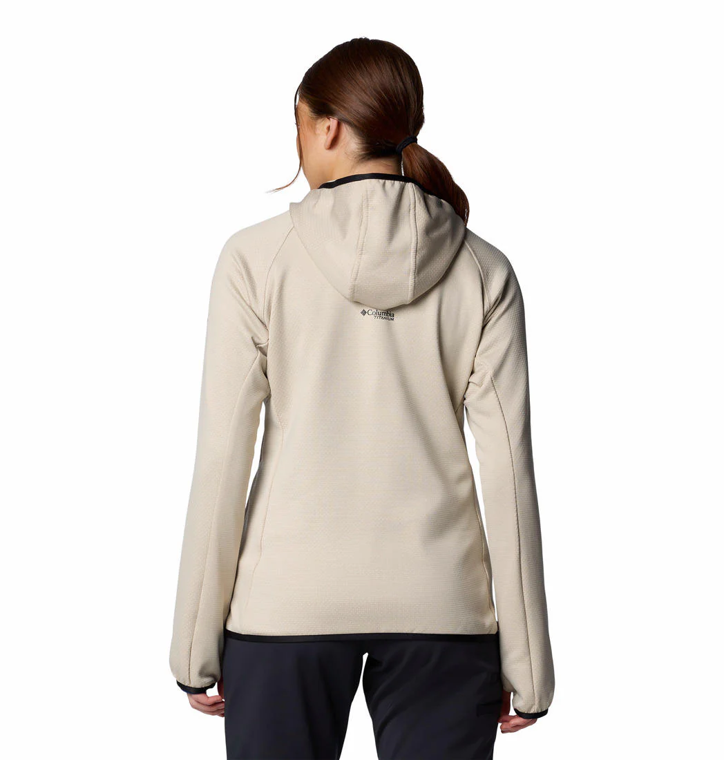 Columbia Women Brown Triple Canyon Grid Fleece Hooded FZ - Image 2