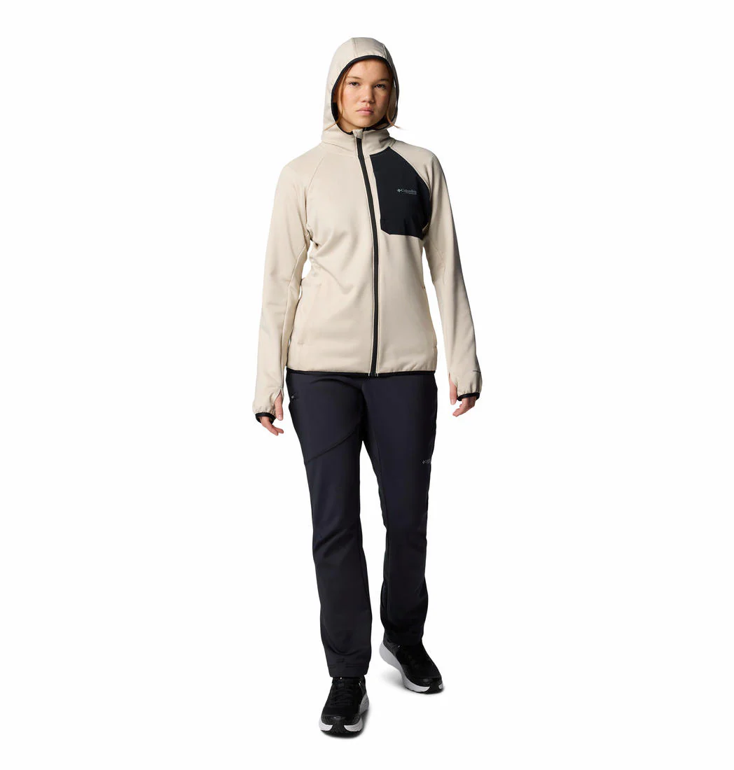 Columbia Women Brown Triple Canyon Grid Fleece Hooded FZ - Image 4