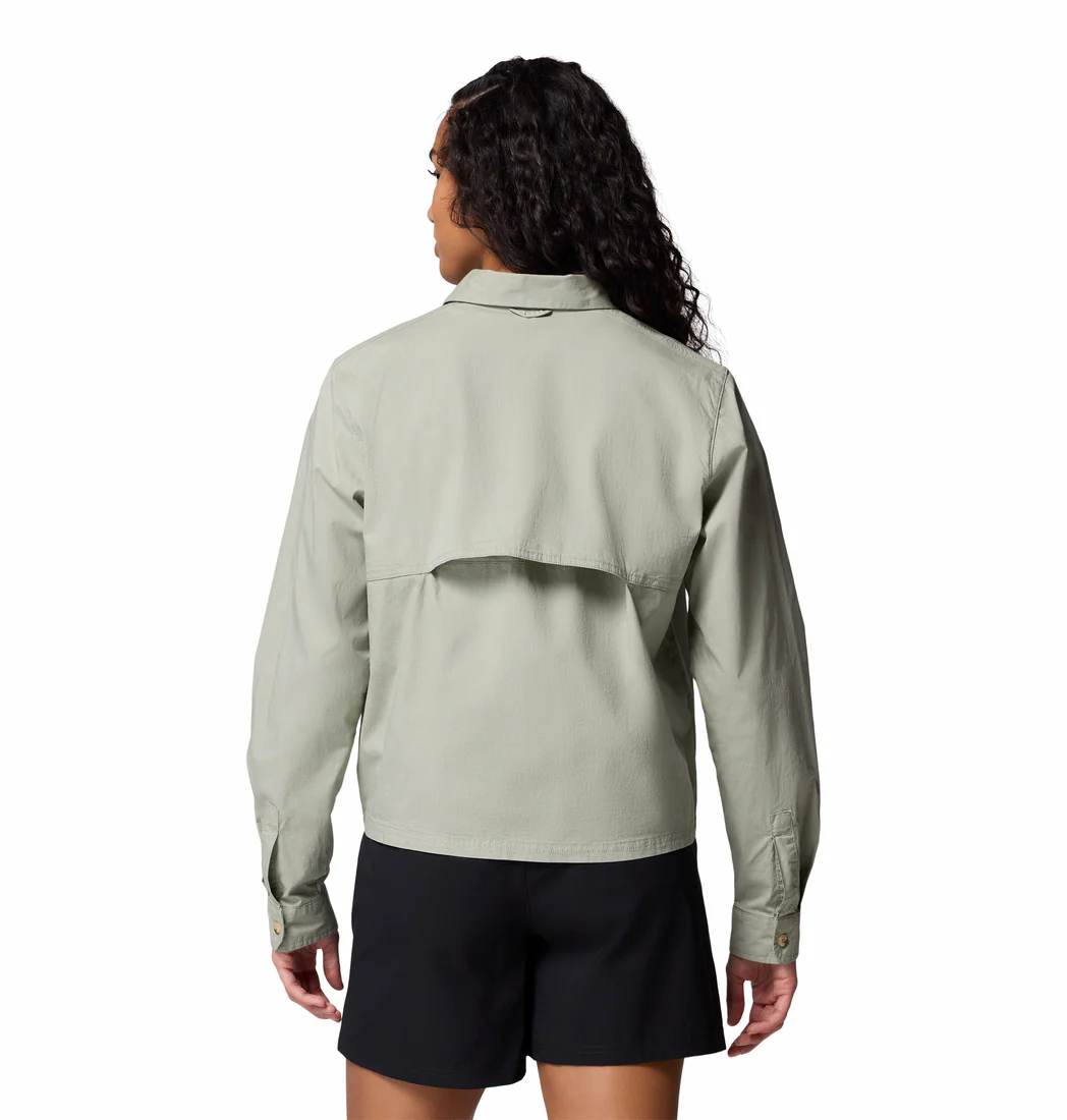 Columbia Women Green Brea Falls Woven LS - Image 2